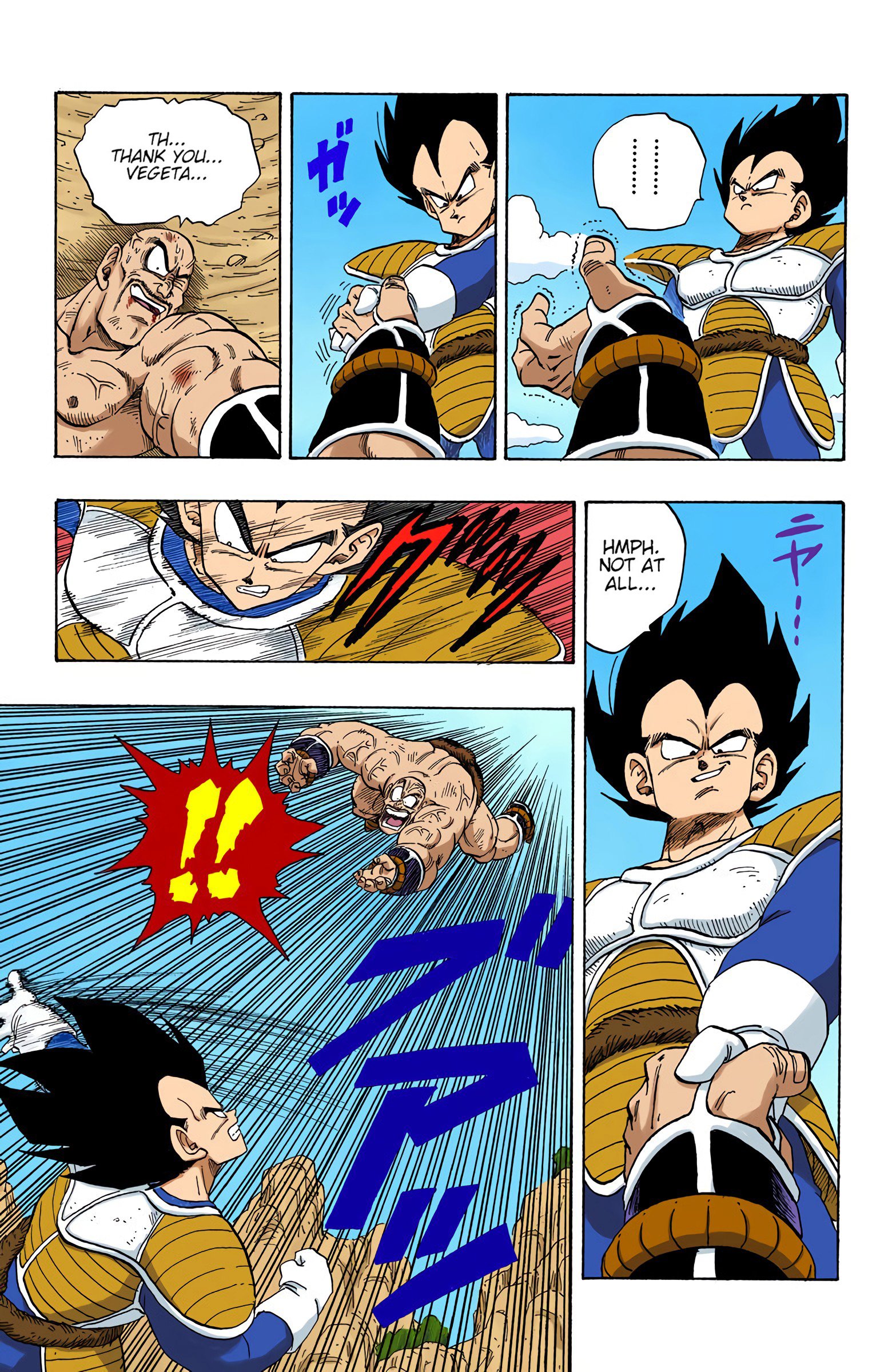 DBZ Saiyan Saga Colored Manga