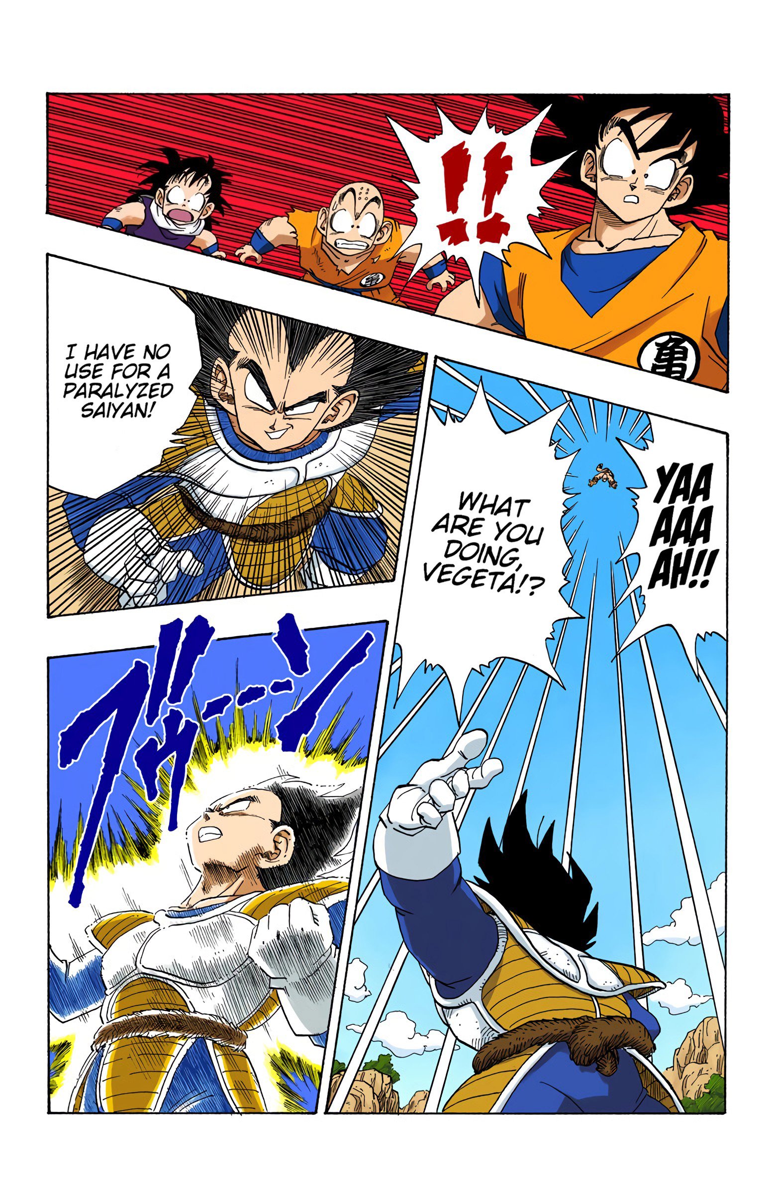 DBZ Saiyan Saga Colored Manga