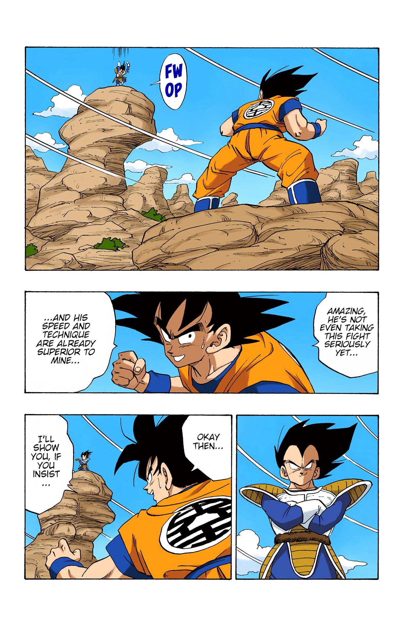 DBZ Saiyan Saga Colored Manga