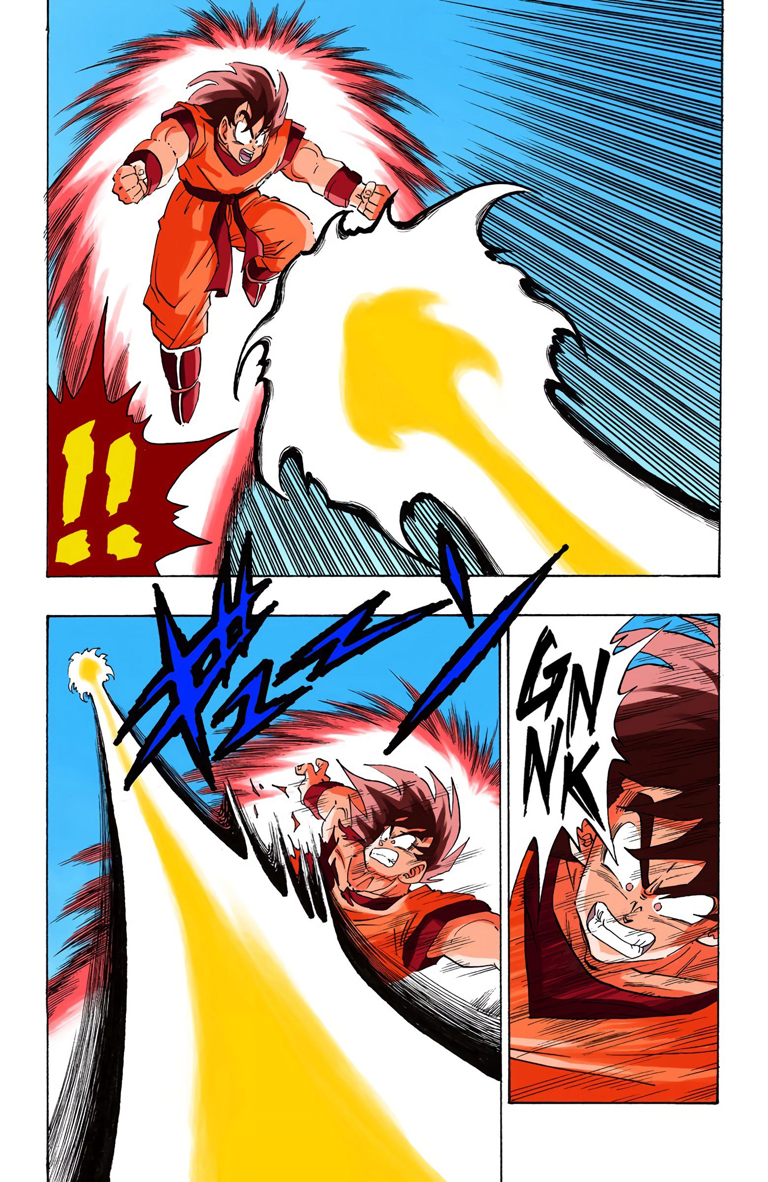 DBZ Saiyan Saga Colored Manga