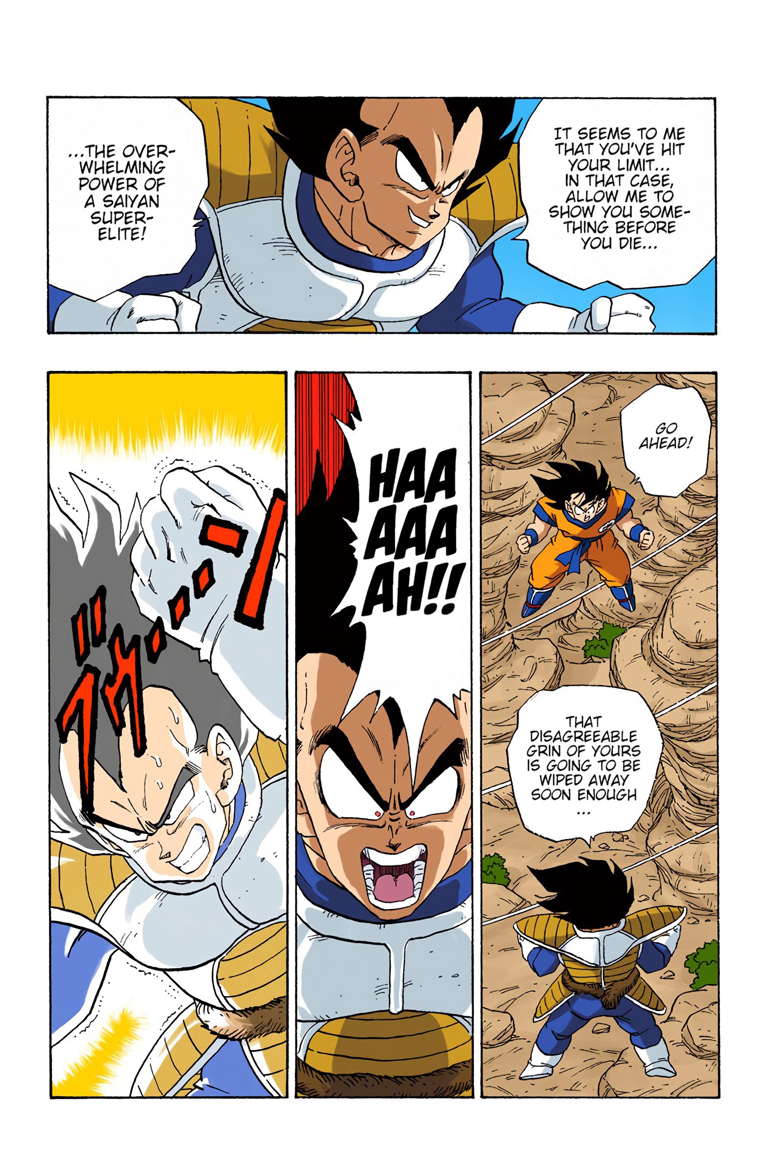 DBZ Saiyan Saga Colored Manga