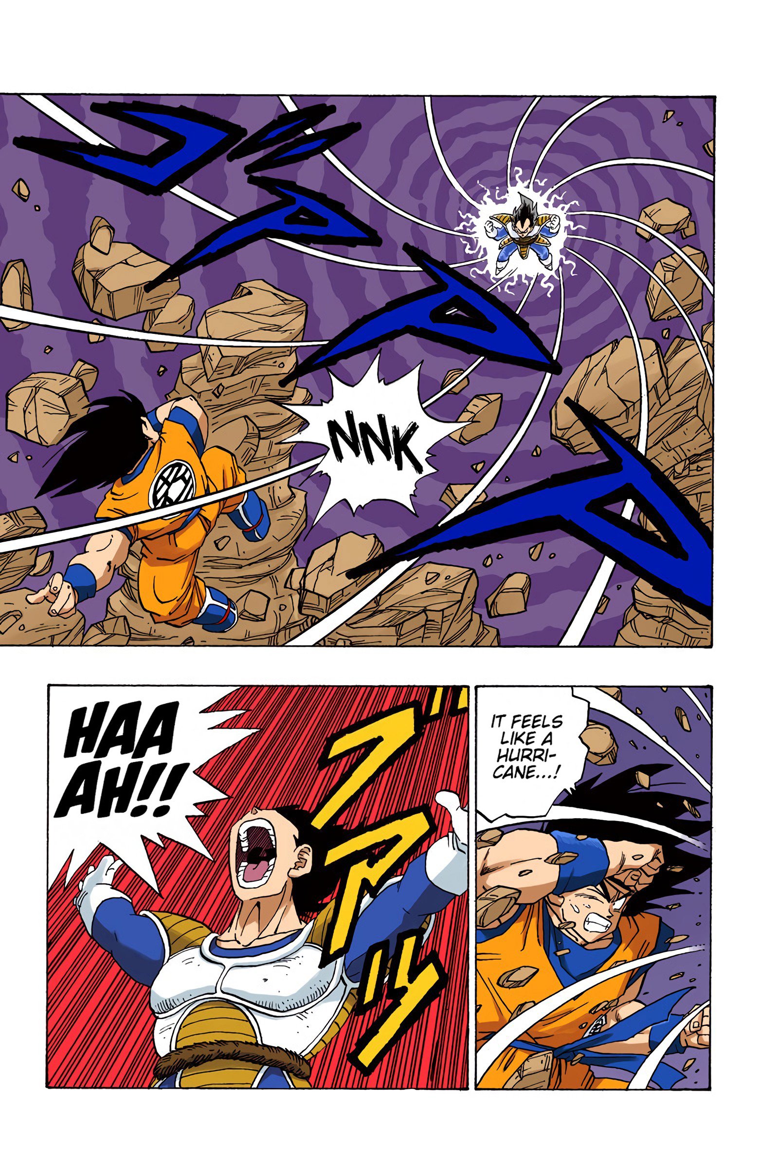 DBZ Saiyan Saga Colored Manga