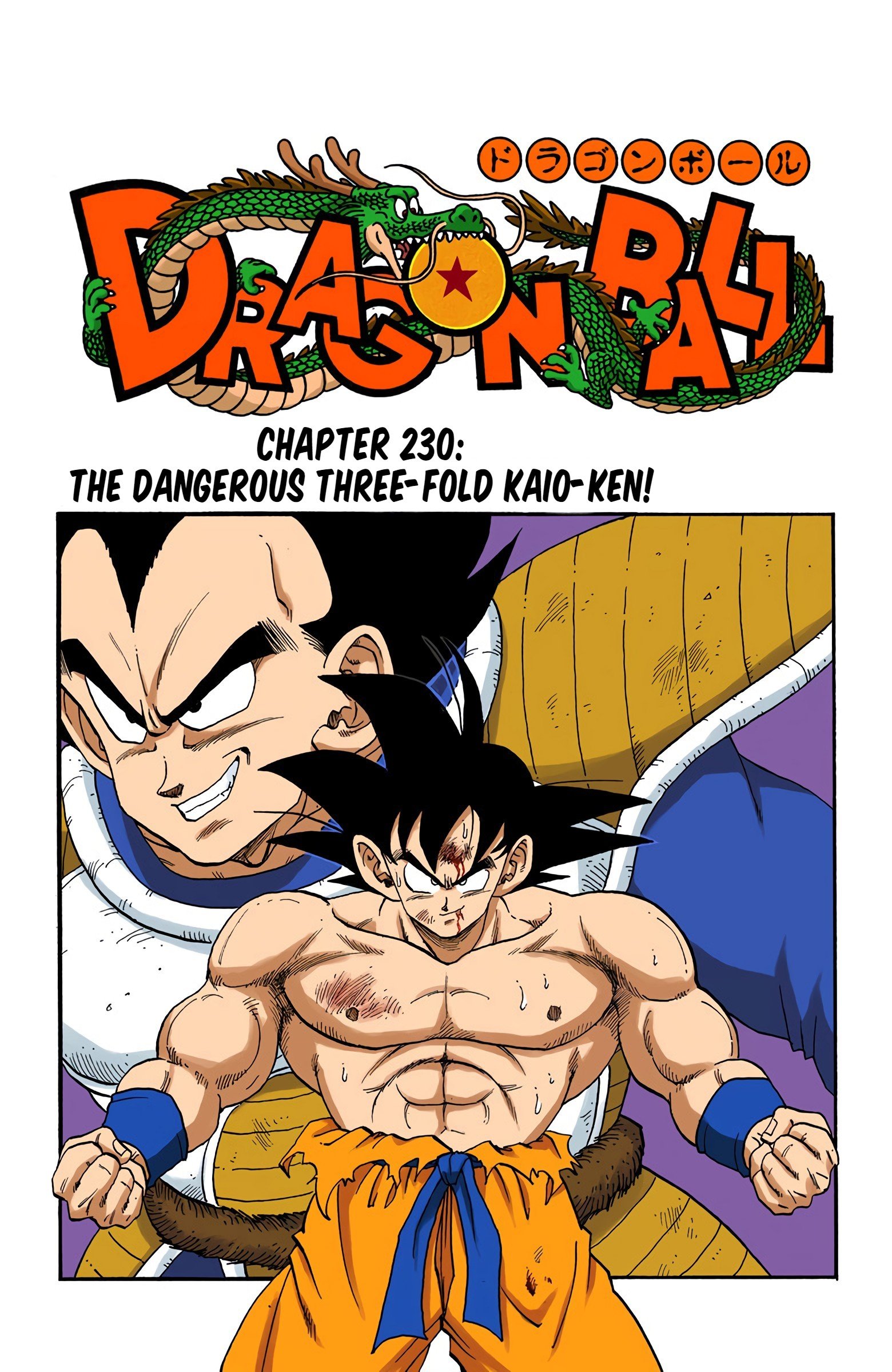 DBZ Saiyan Saga Colored Manga