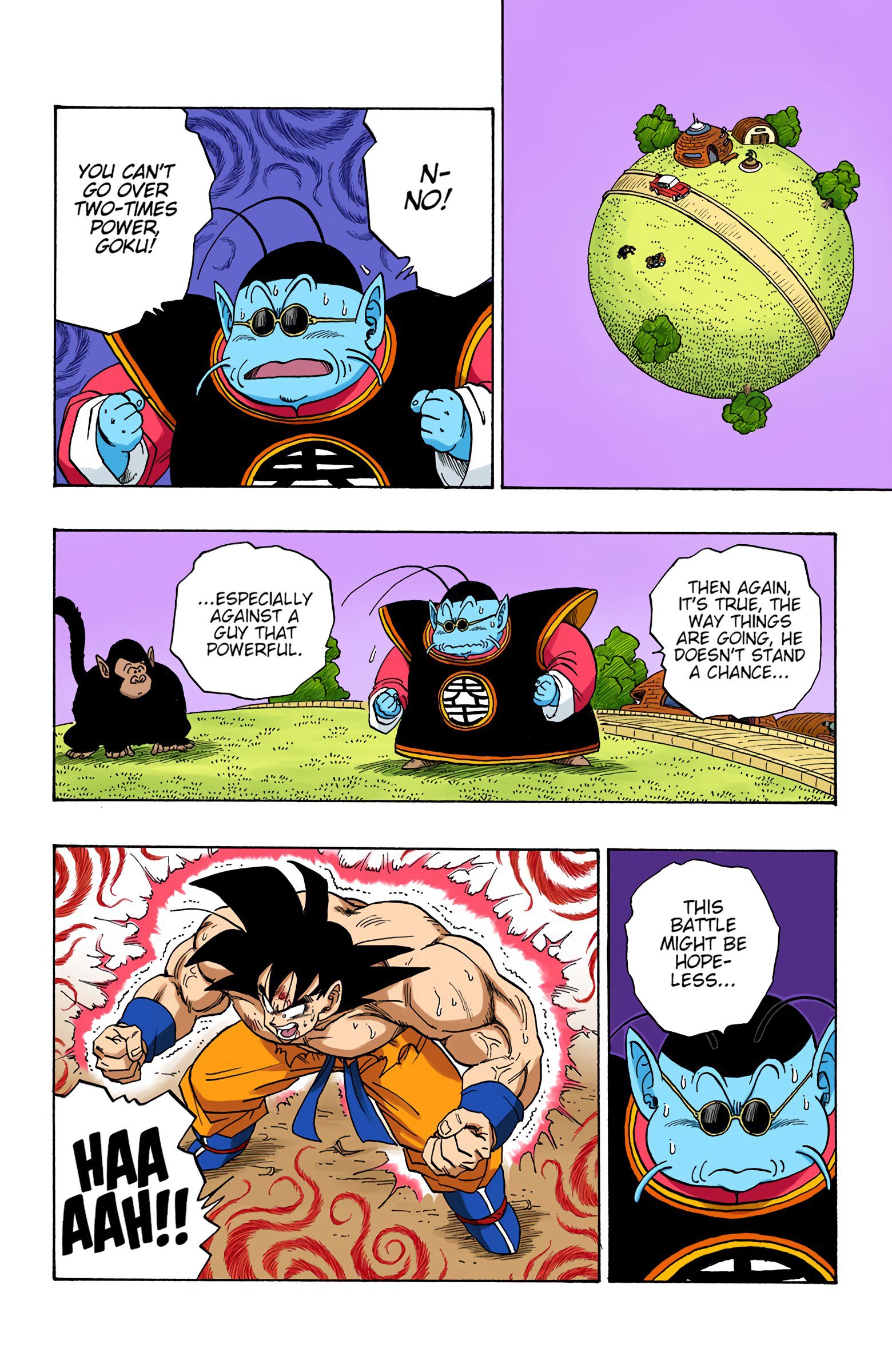 DBZ Saiyan Saga Colored Manga