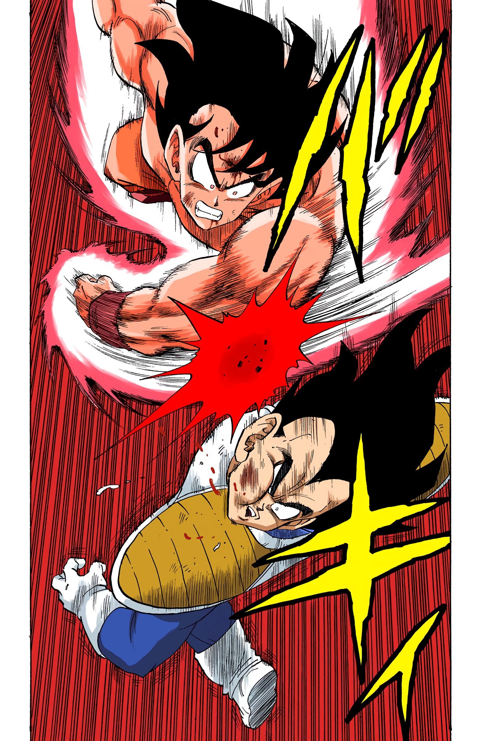 DBZ Saiyan Saga Colored Manga