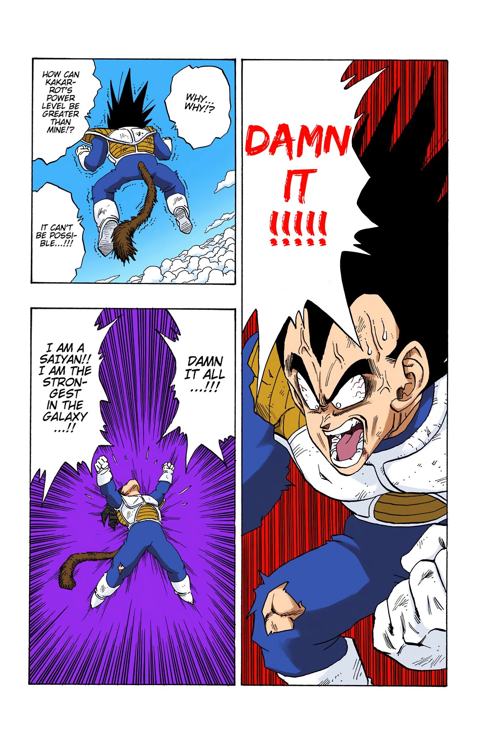 DBZ Saiyan Saga Colored Manga