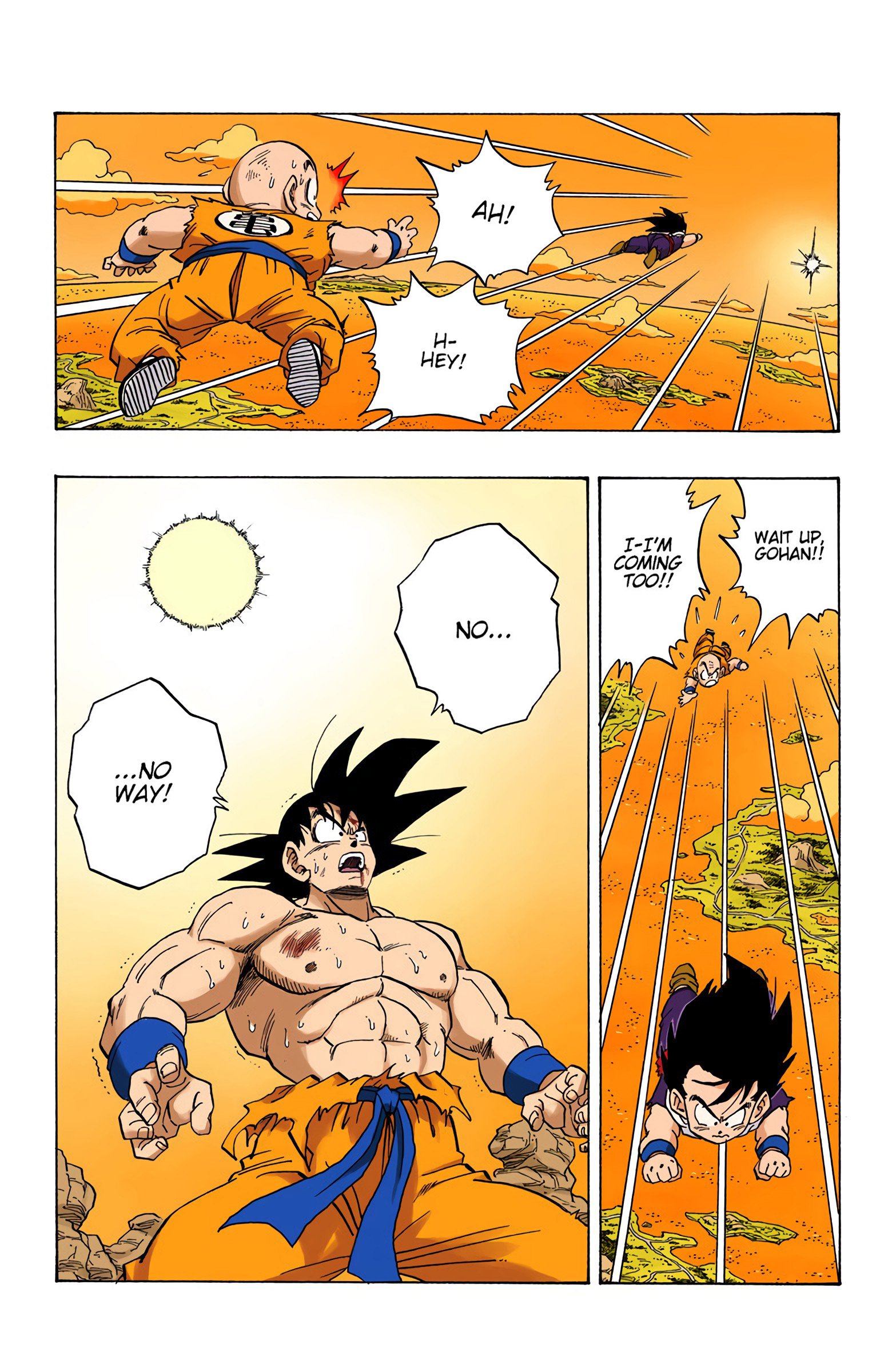 DBZ Saiyan Saga Colored Manga