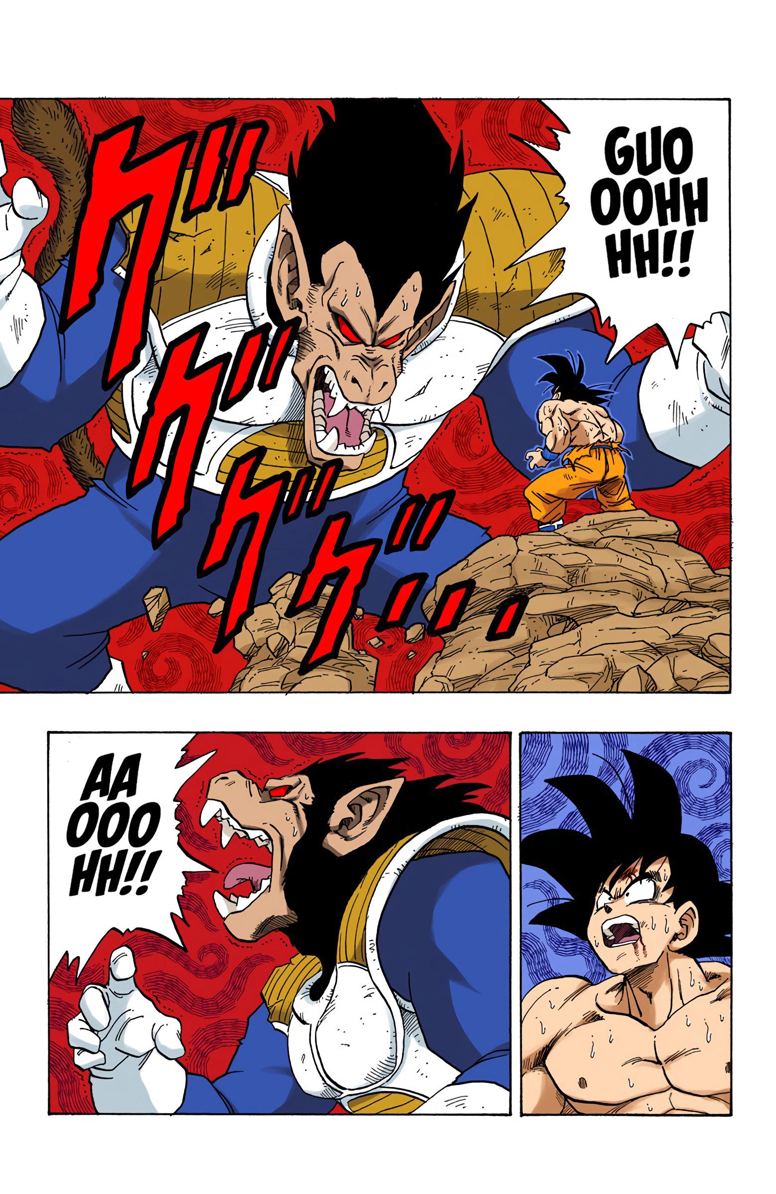 DBZ Saiyan Saga Colored Manga