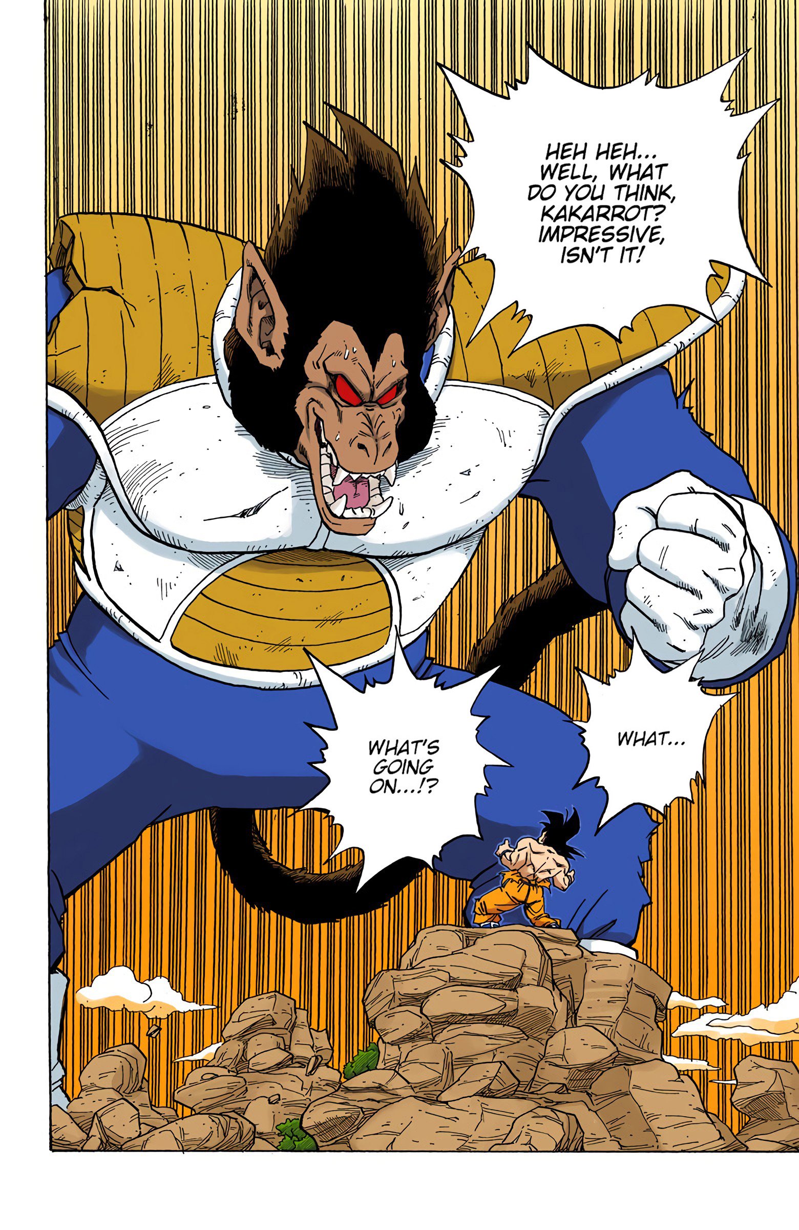 DBZ Saiyan Saga Colored Manga