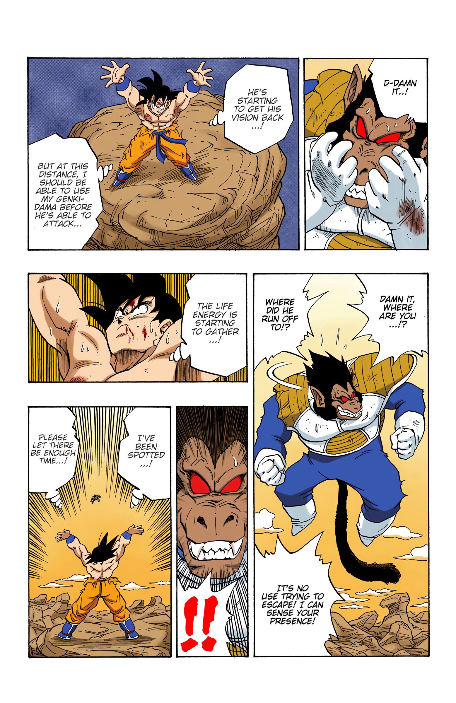 DBZ Saiyan Saga Colored Manga