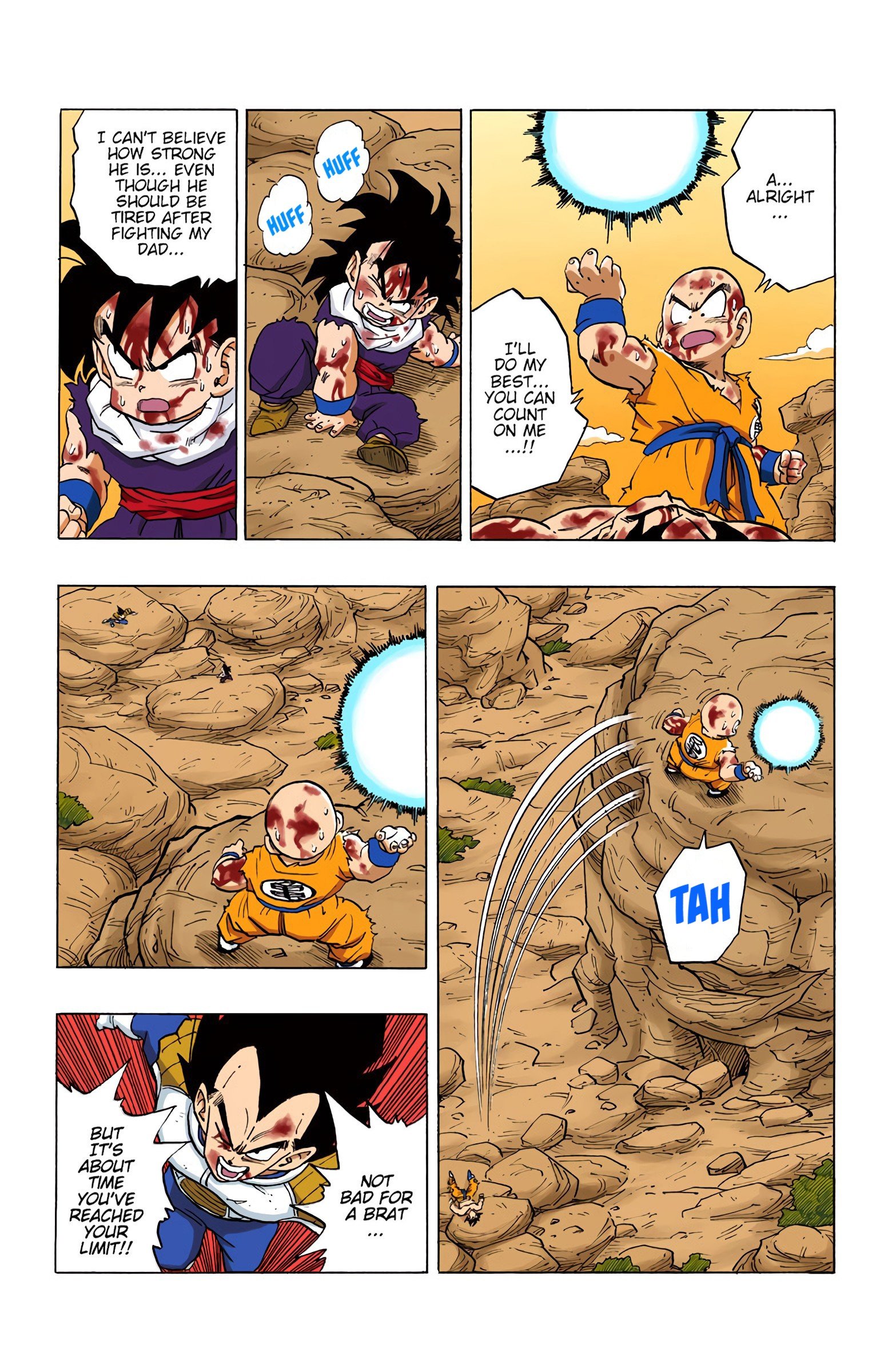 DBZ Saiyan Saga Colored Manga