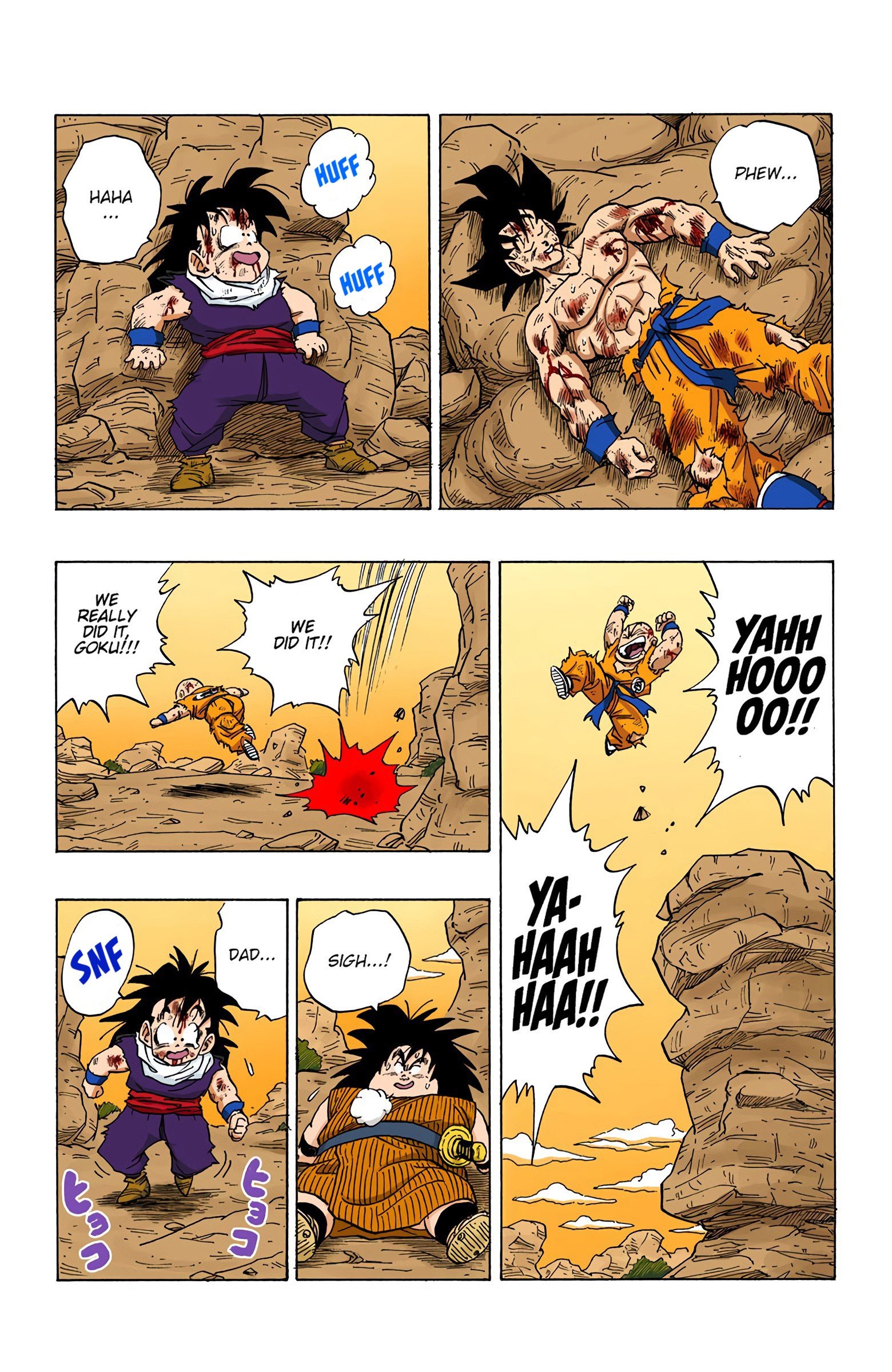 DBZ Saiyan Saga Colored Manga