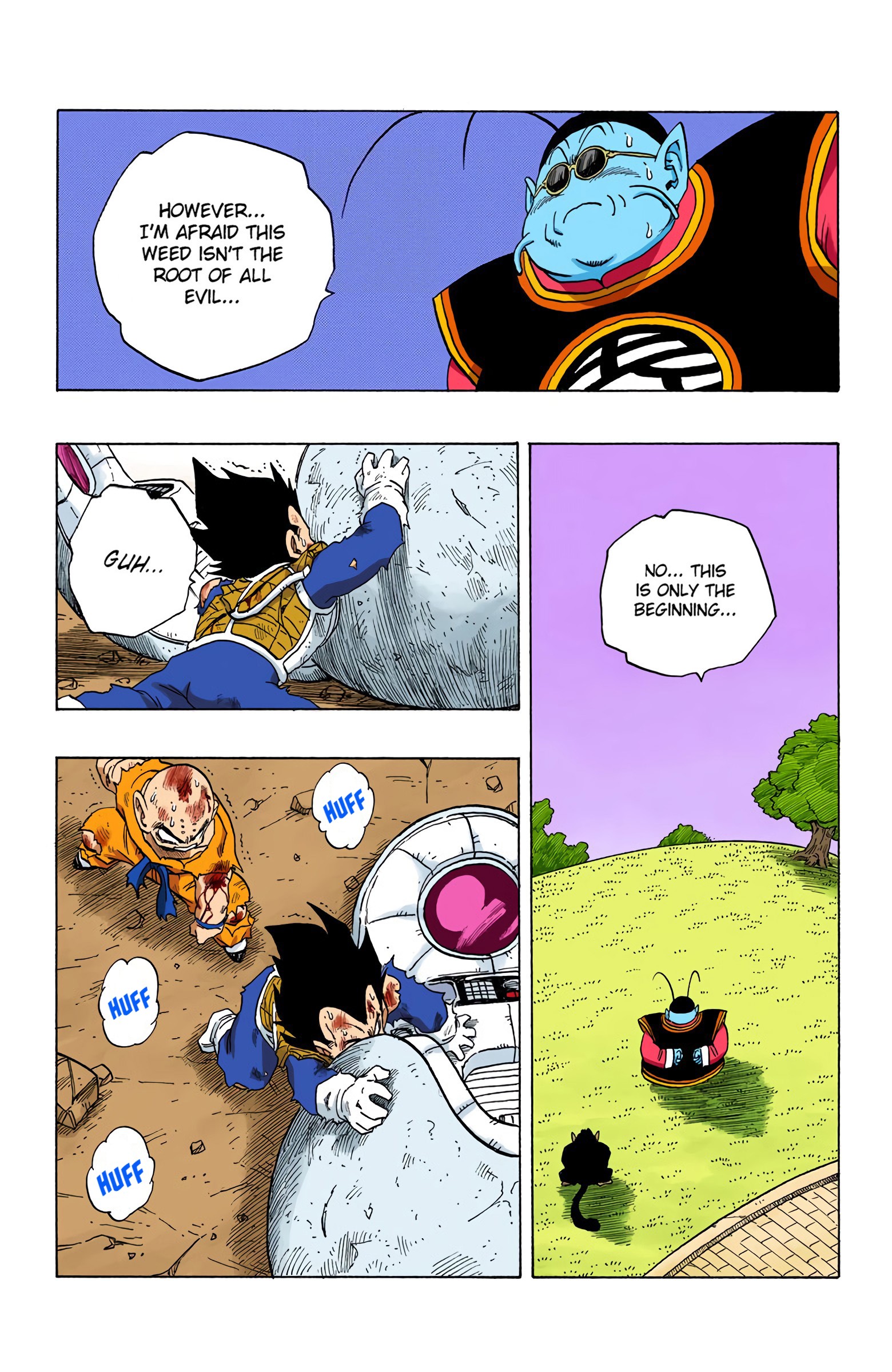 DBZ Saiyan Saga Colored Manga