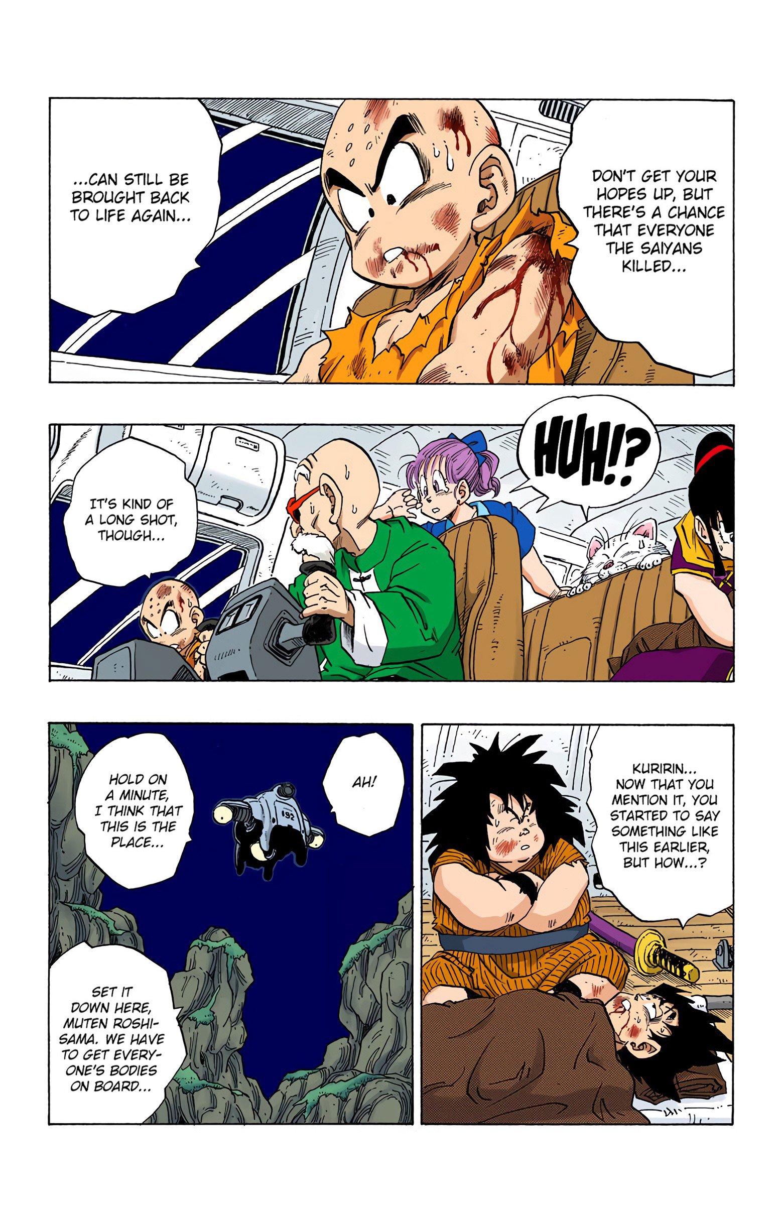 DBZ Saiyan Saga Colored Manga