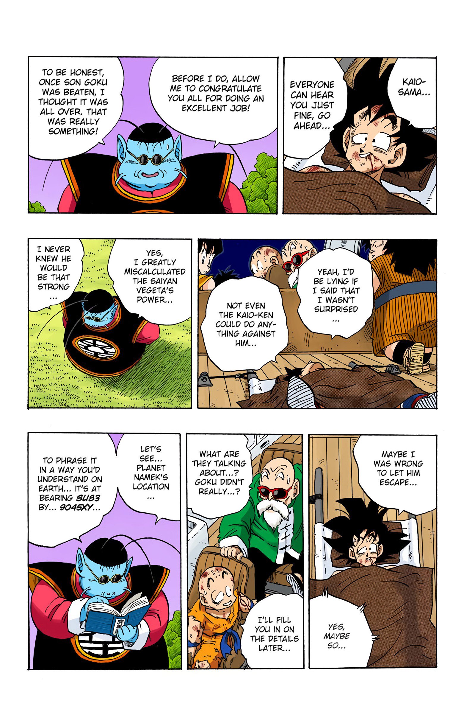 DBZ Saiyan Saga Colored Manga