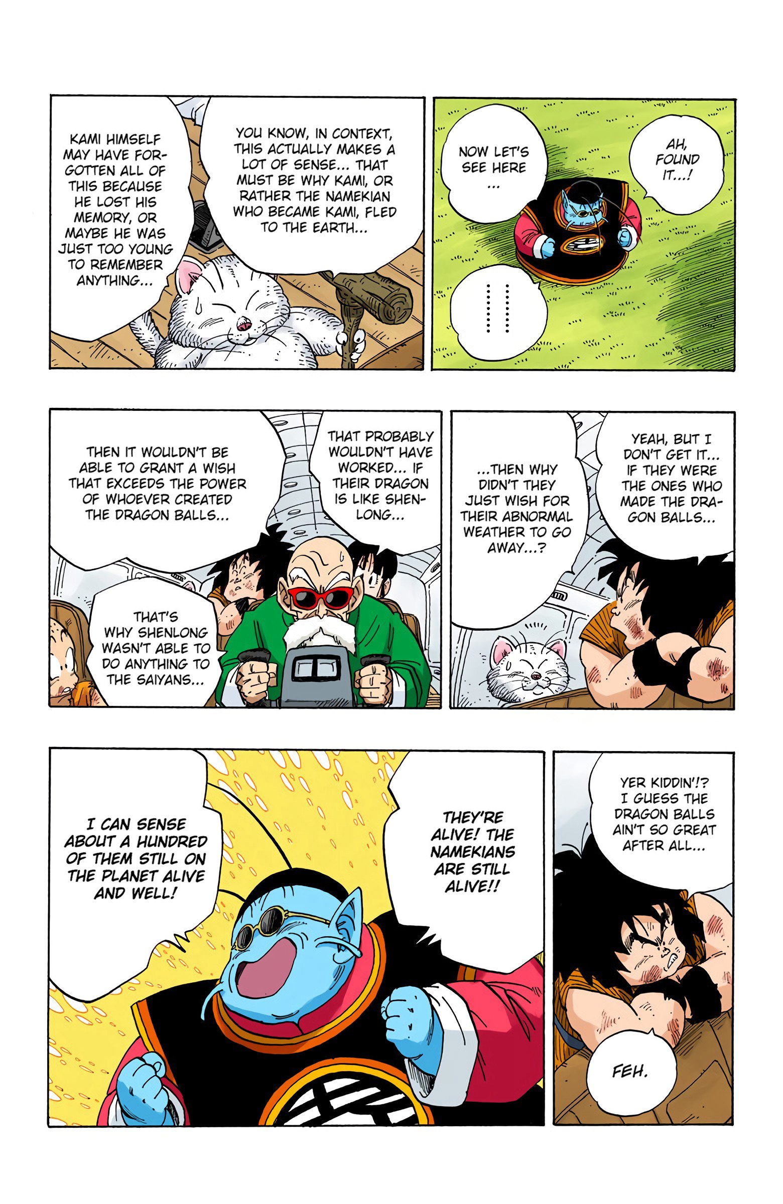 DBZ Saiyan Saga Colored Manga