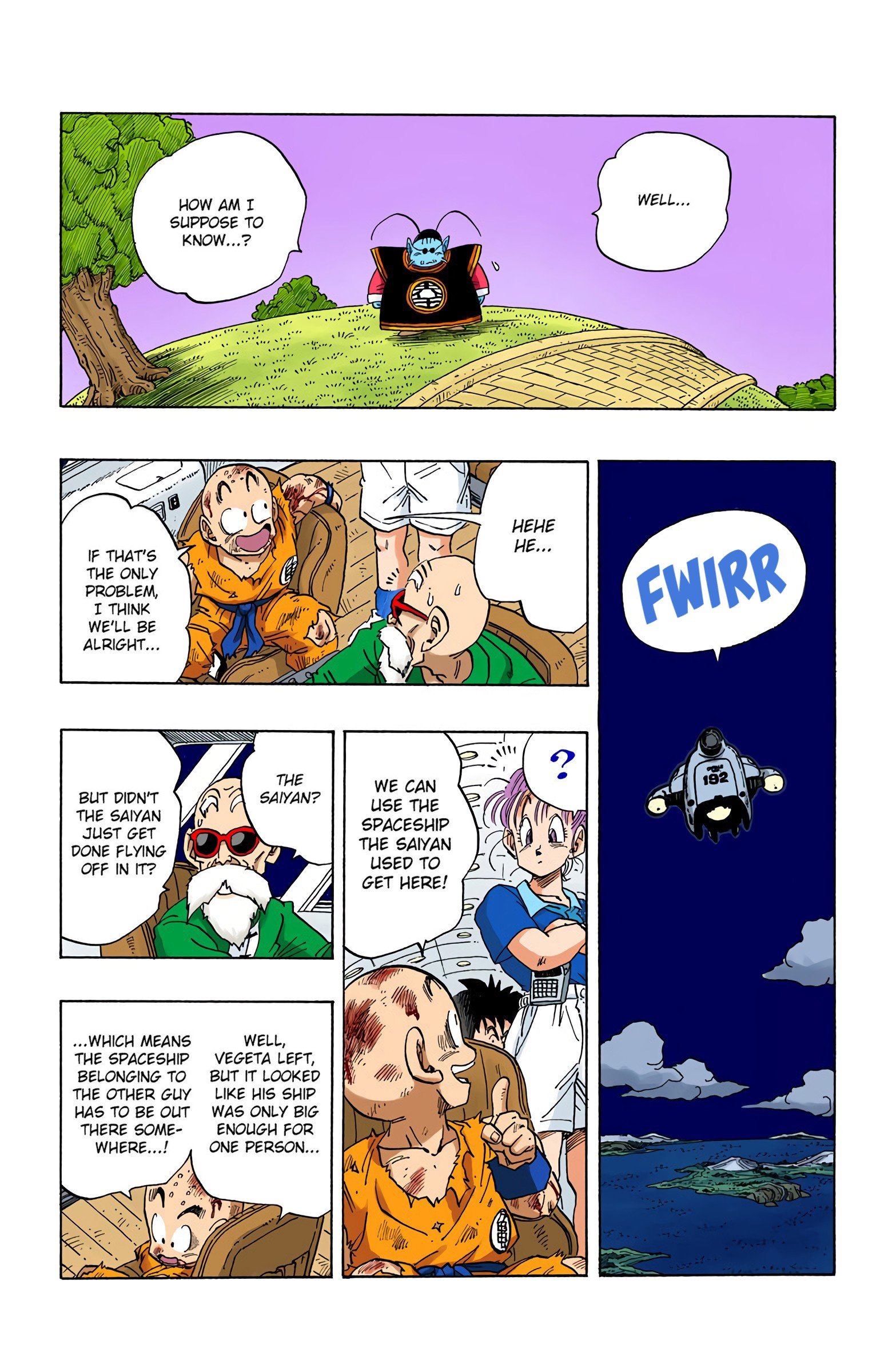 DBZ Saiyan Saga Colored Manga