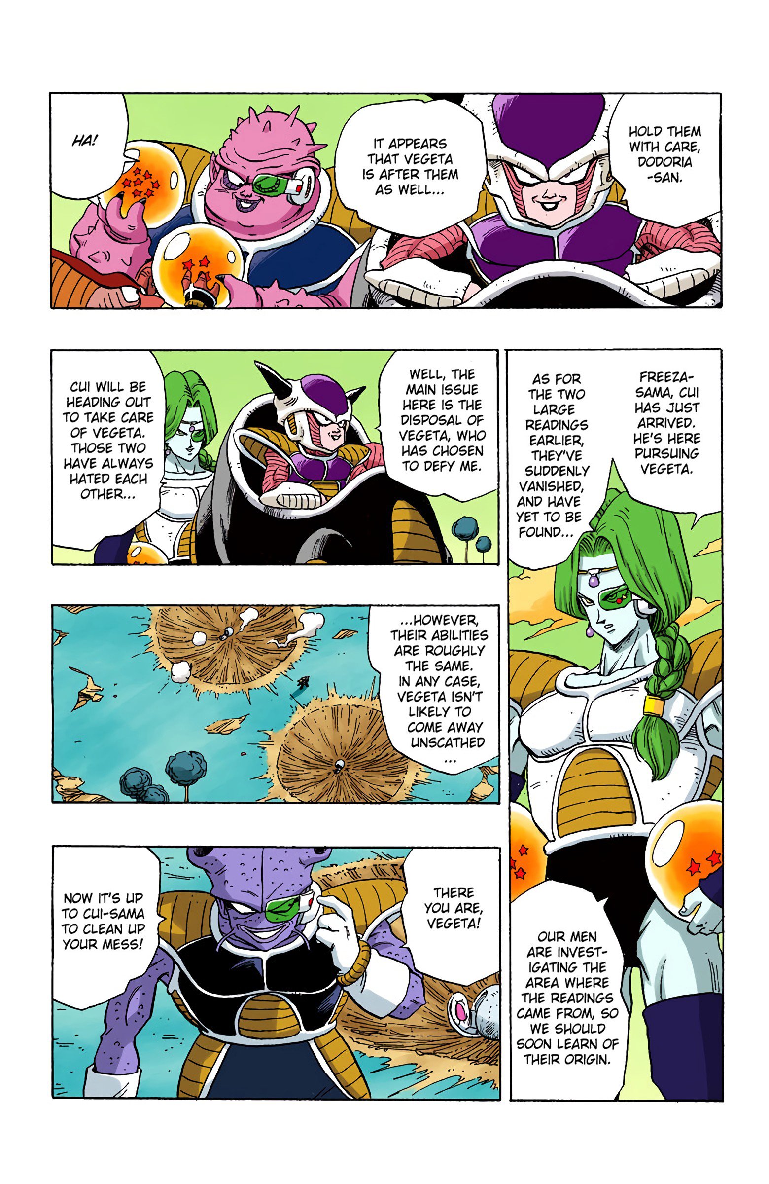 DBZ Frieza Saga Colored Manga