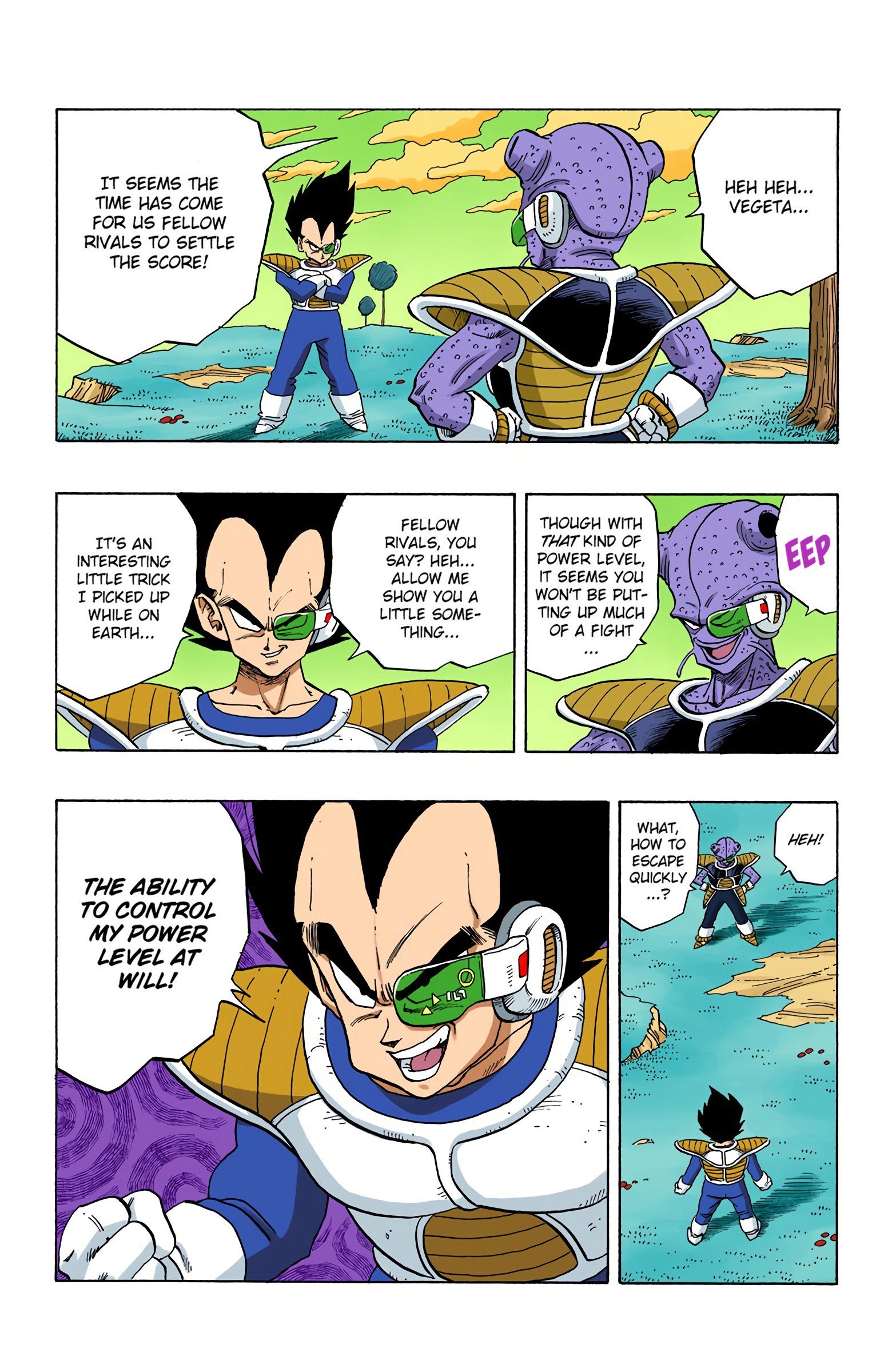 DBZ Frieza Saga Colored Manga