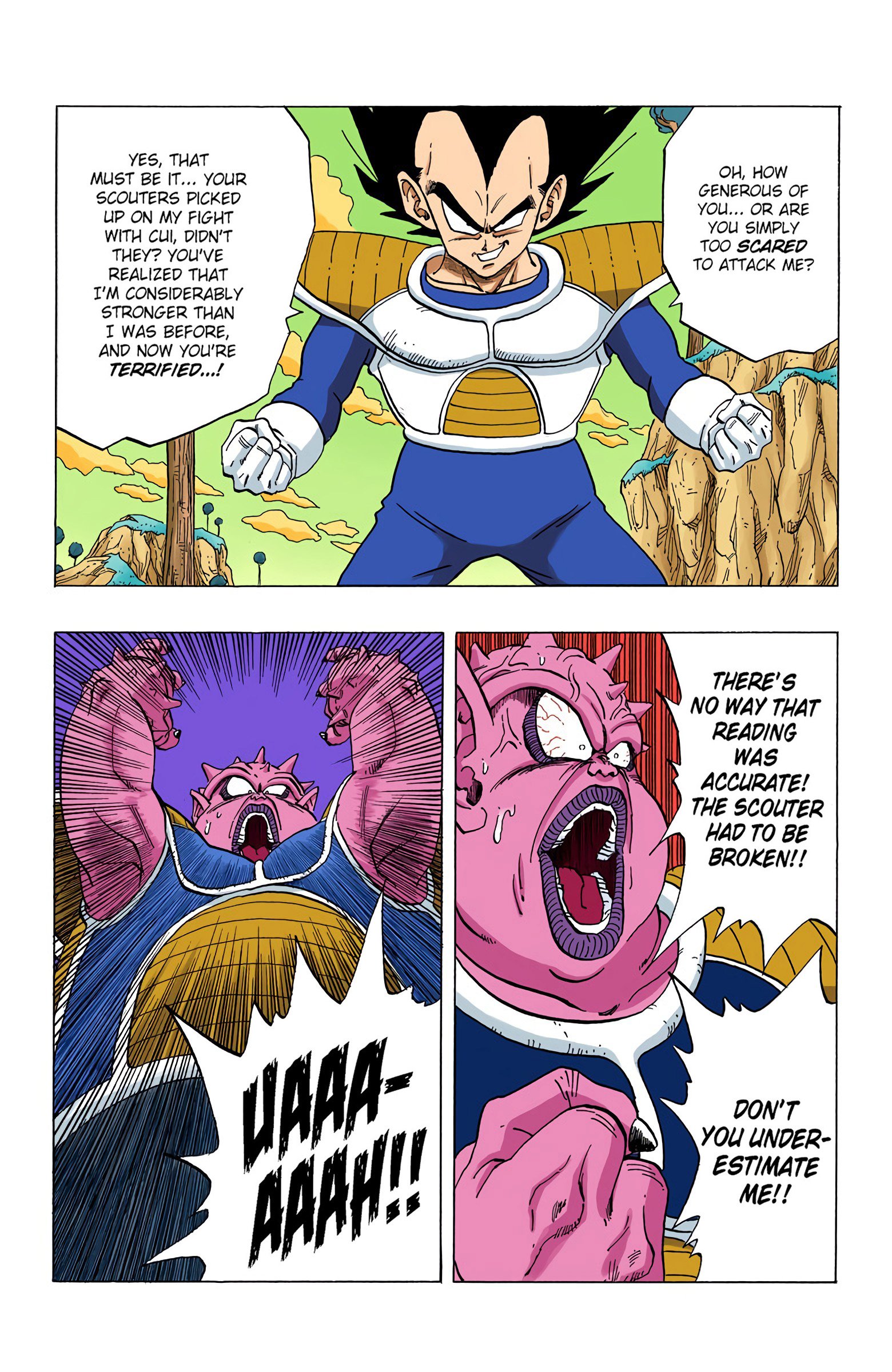 DBZ Frieza Saga Colored Manga