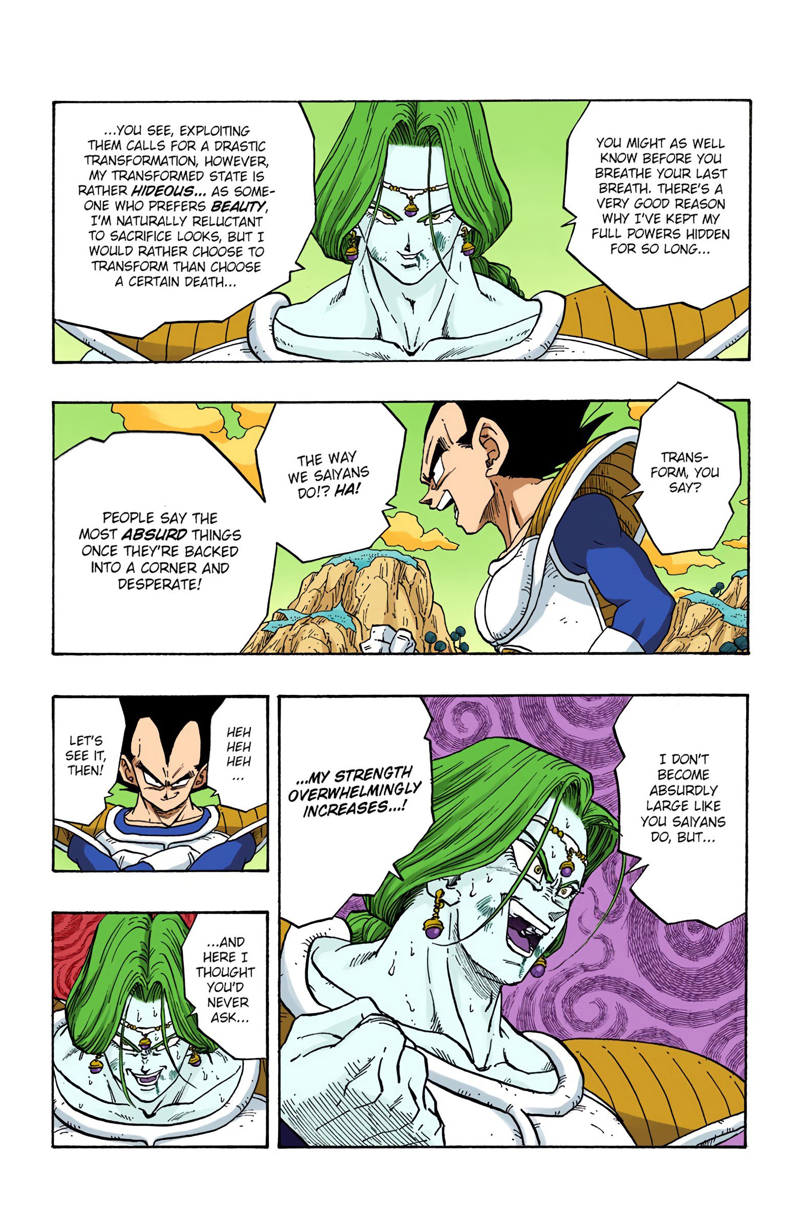 DBZ Frieza Saga Colored Manga