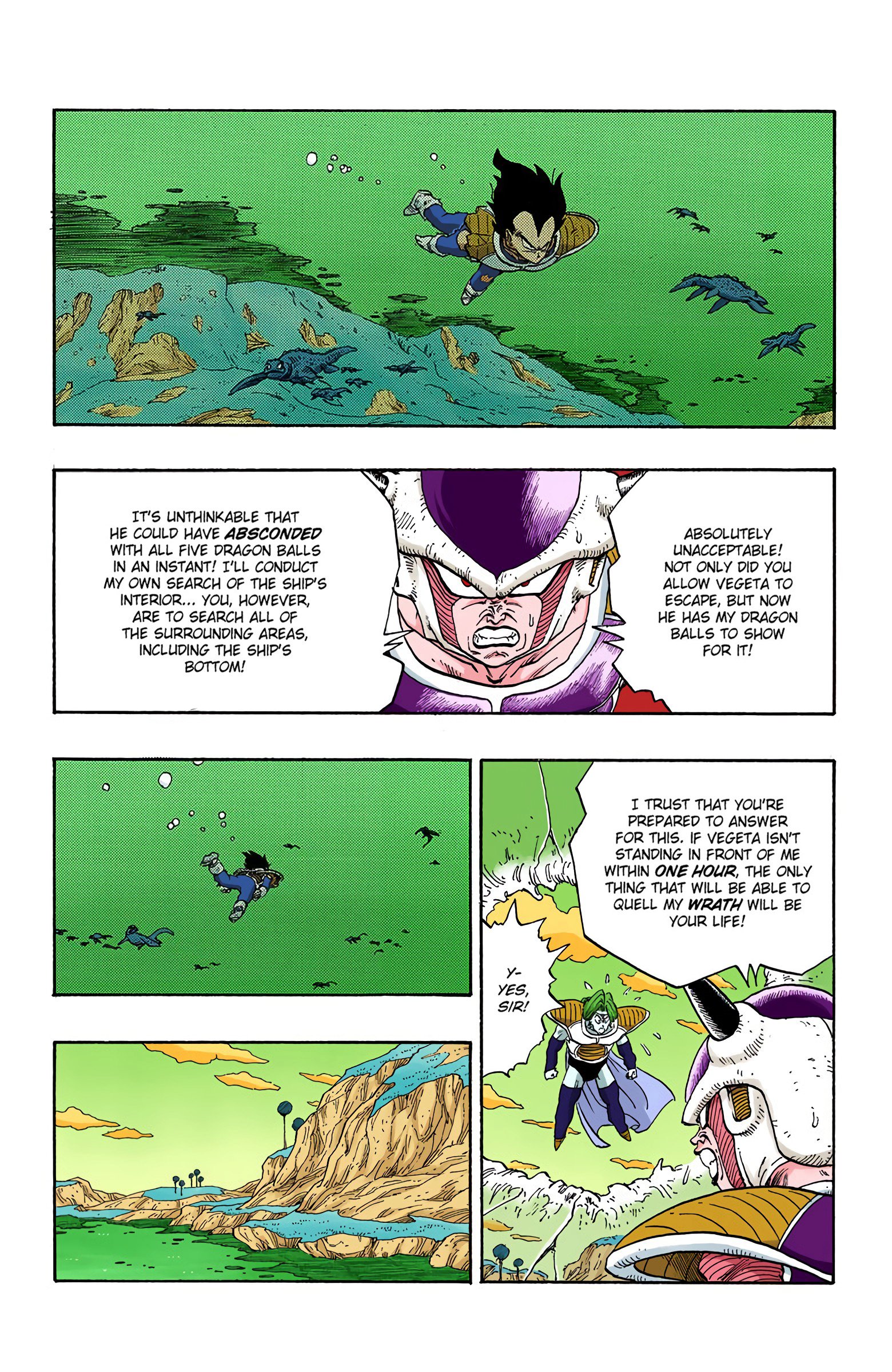 DBZ Frieza Saga Colored Manga