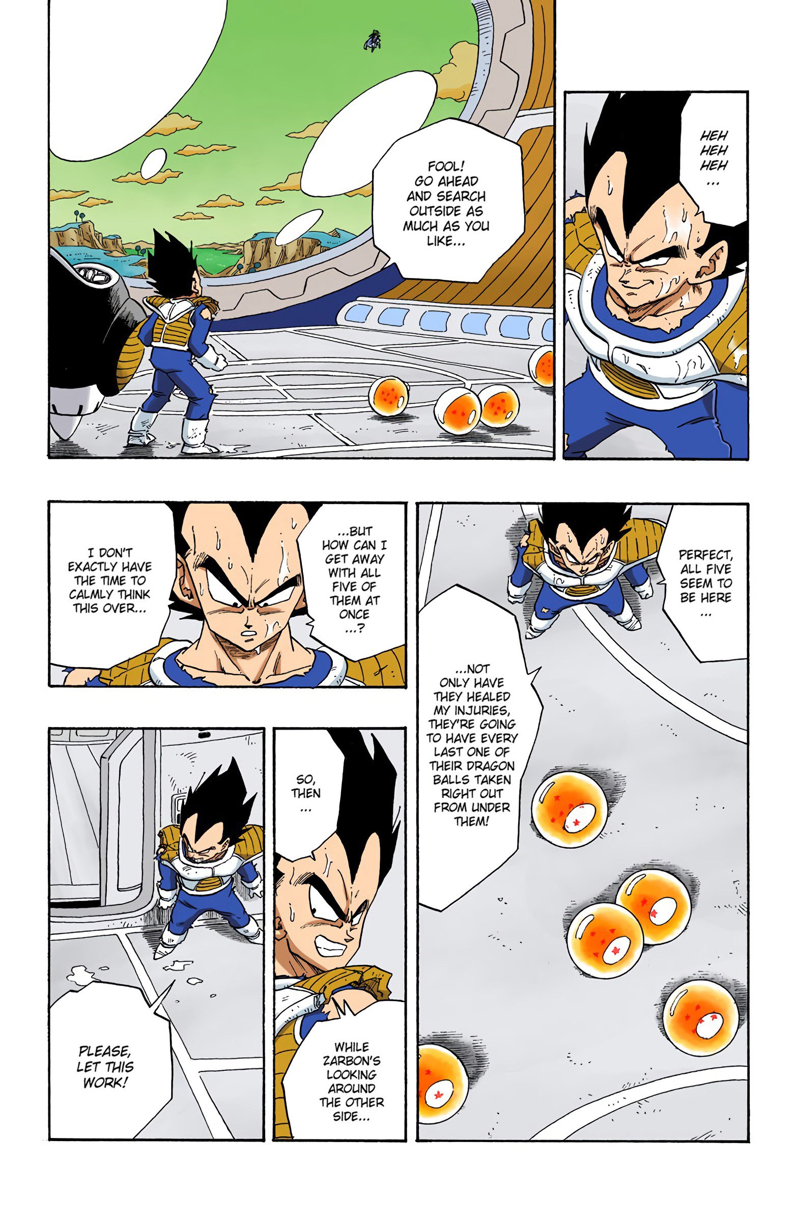 DBZ Frieza Saga Colored Manga