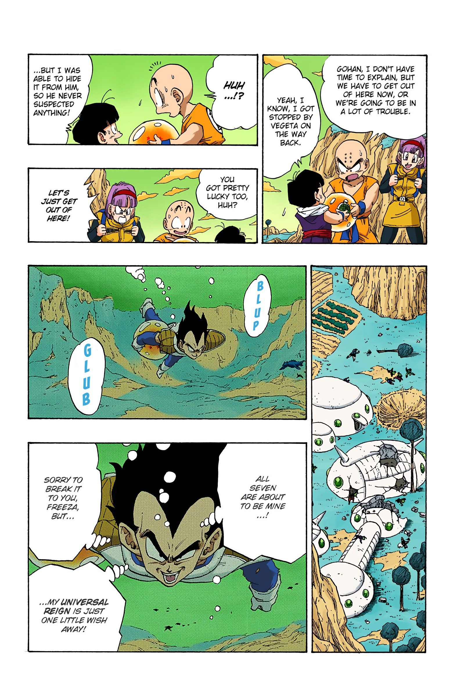 DBZ Frieza Saga Colored Manga