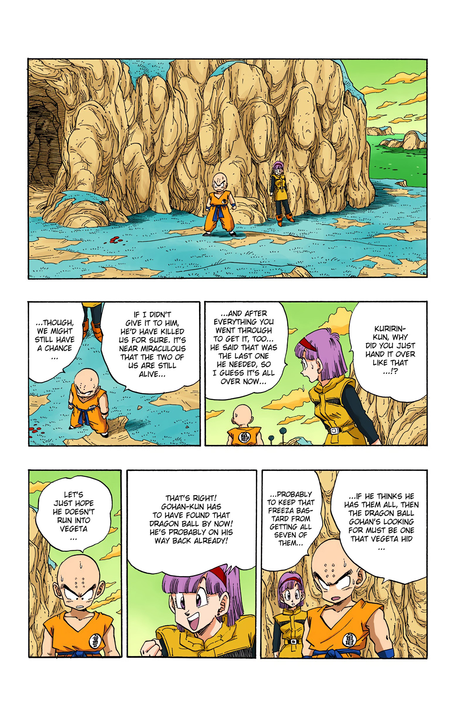 DBZ Frieza Saga Colored Manga