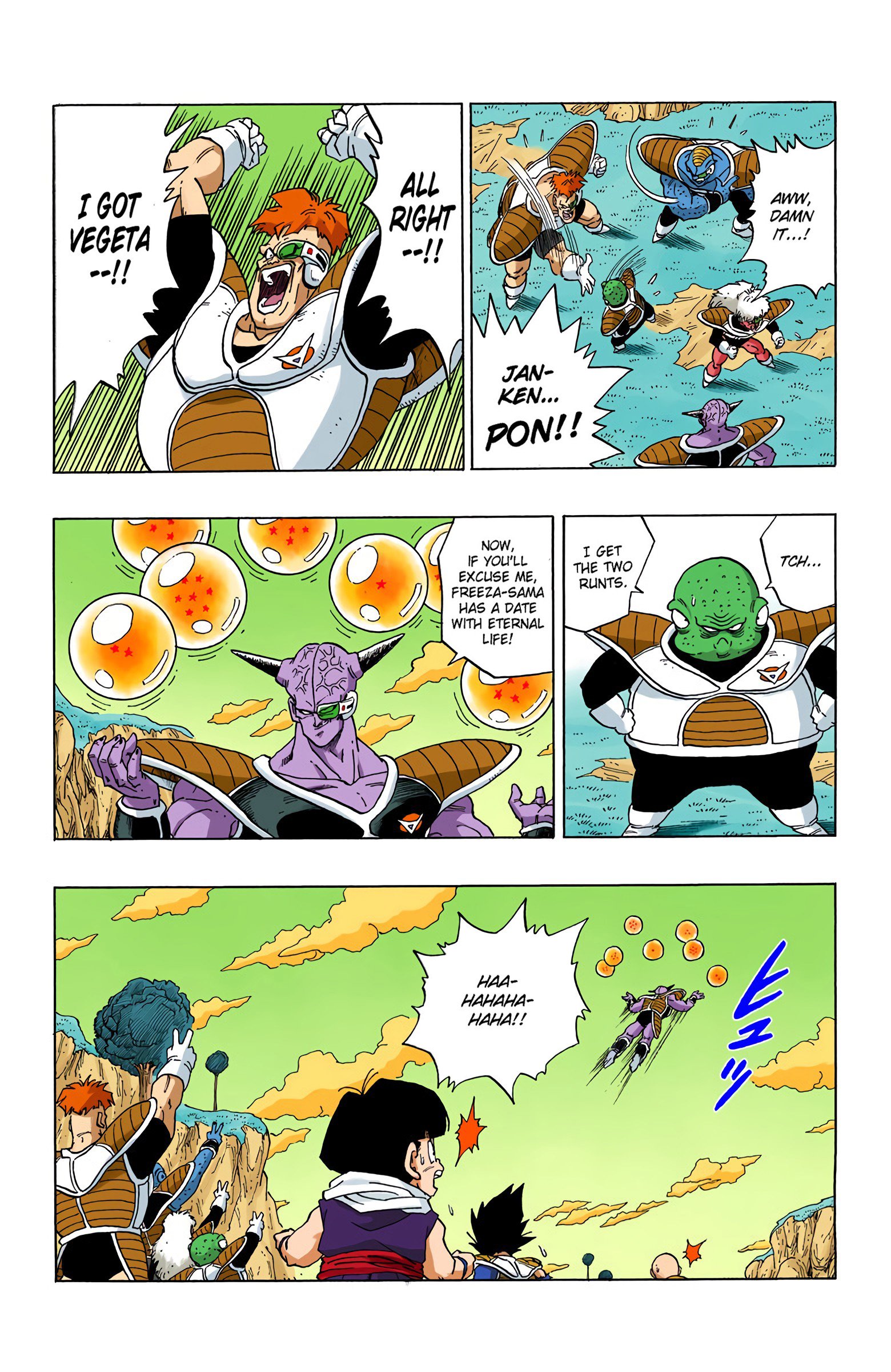 DBZ Frieza Saga Colored Manga