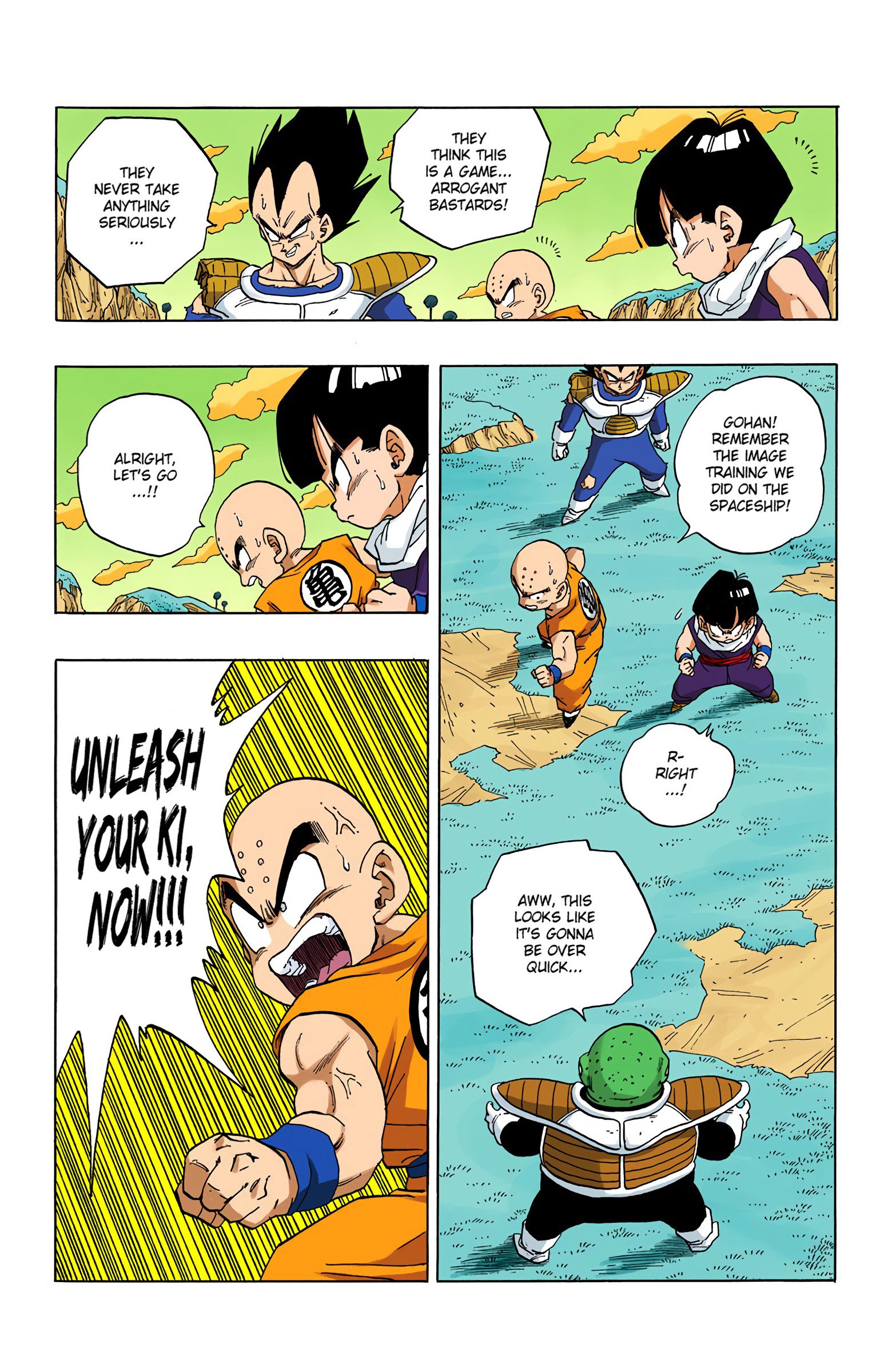 DBZ Frieza Saga Colored Manga