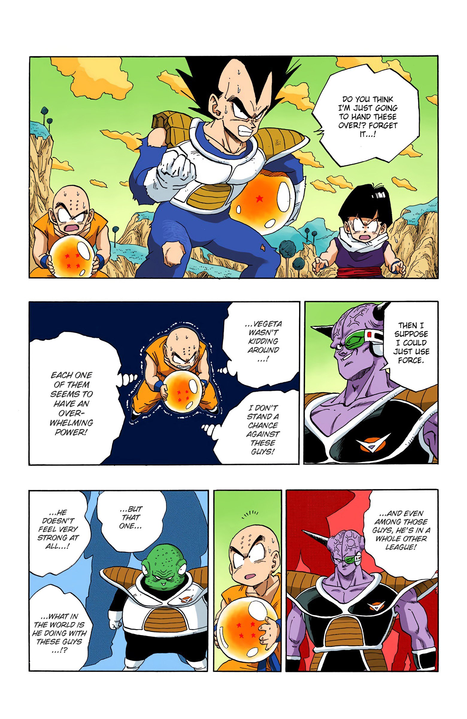 DBZ Frieza Saga Colored Manga