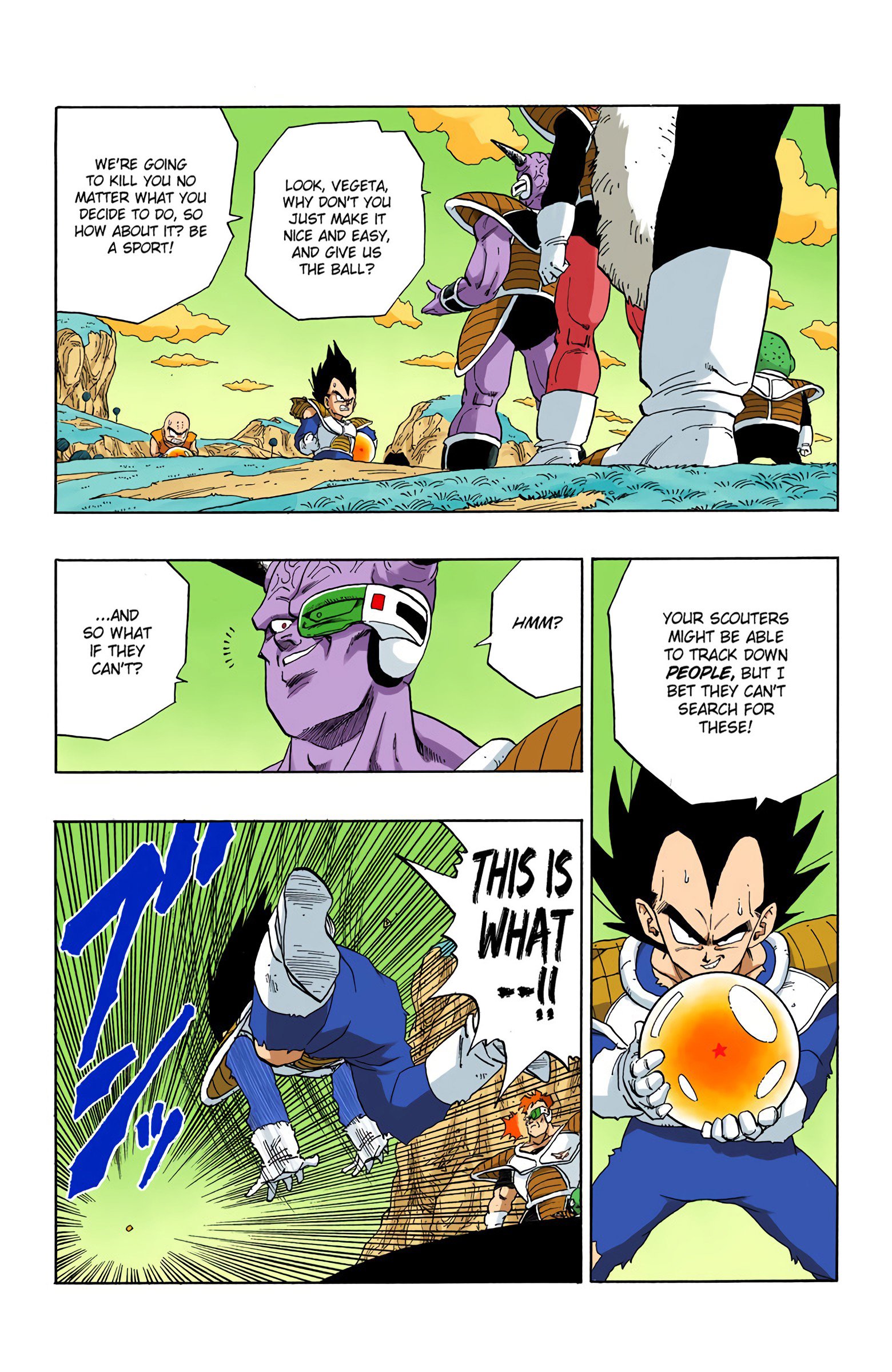 DBZ Frieza Saga Colored Manga