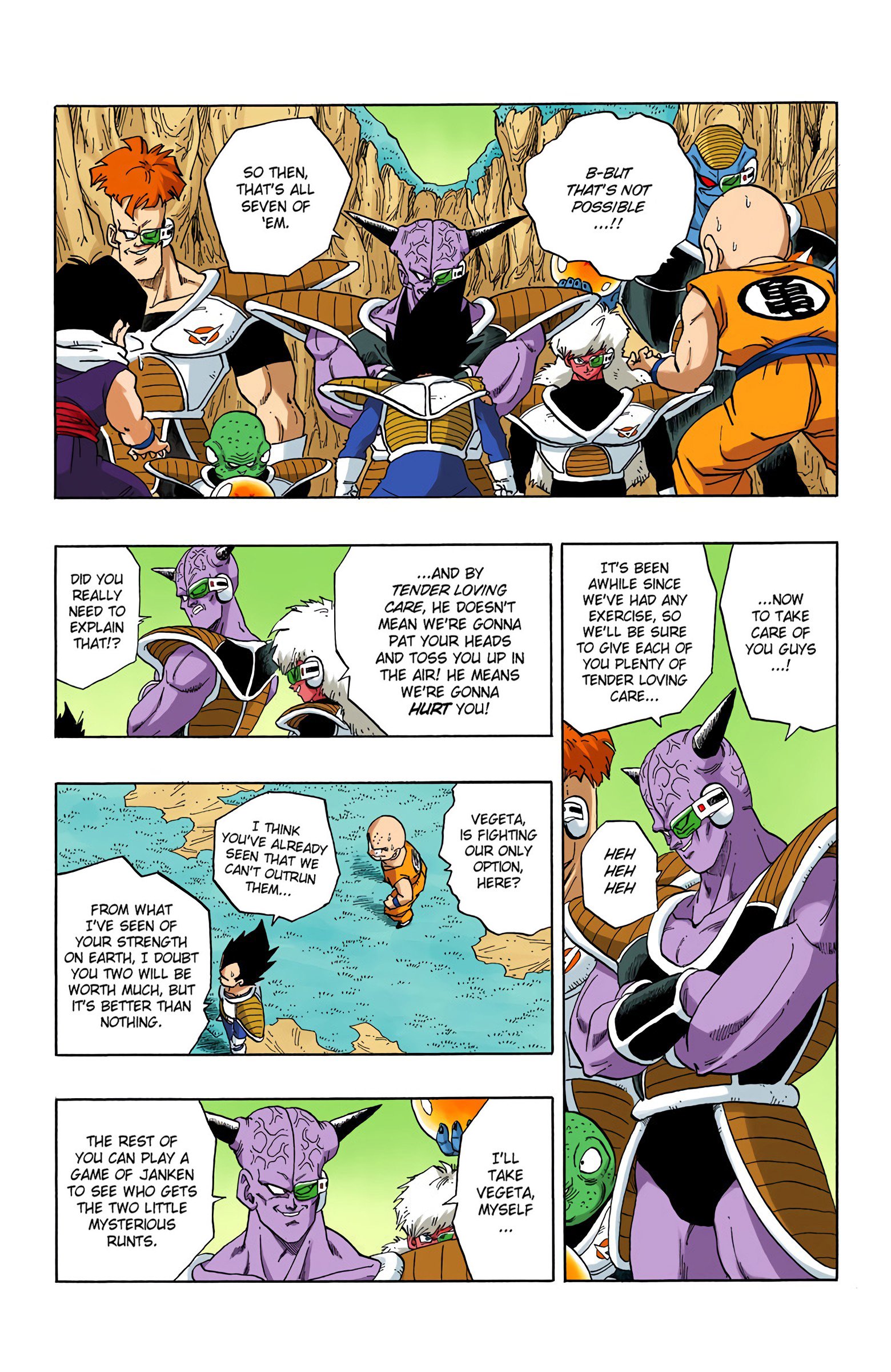 DBZ Frieza Saga Colored Manga