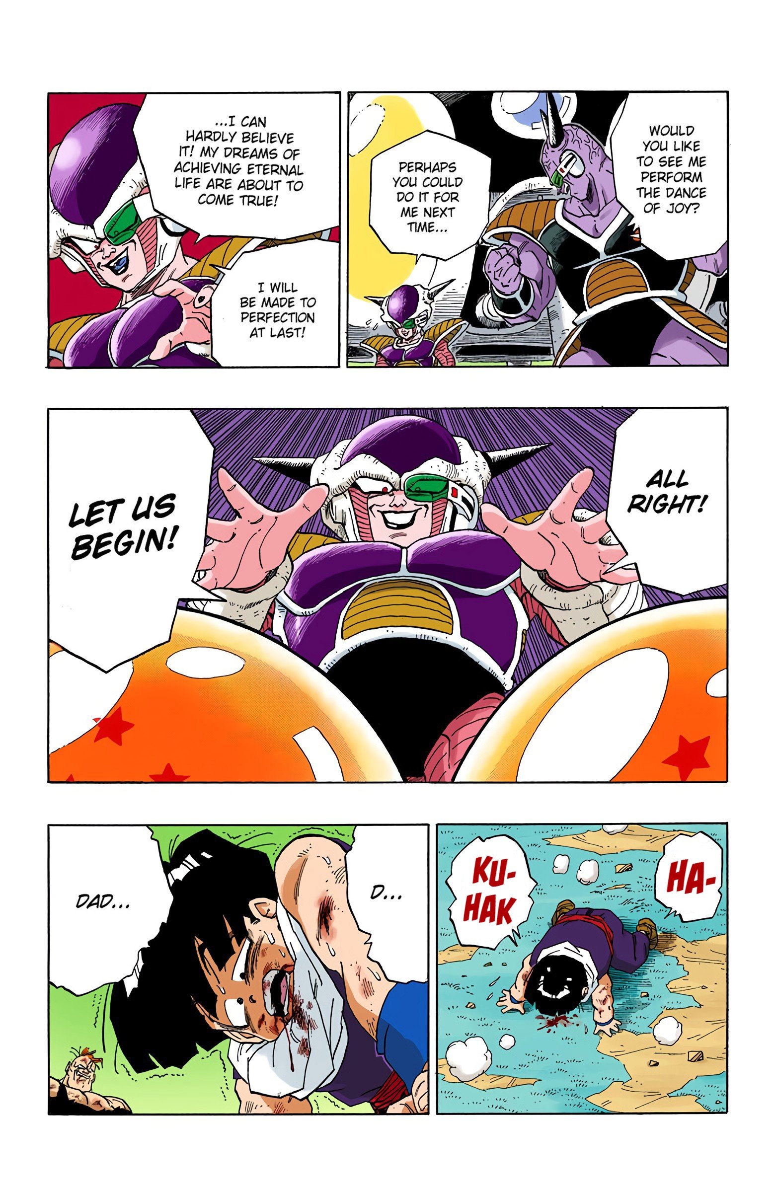 DBZ Frieza Saga Colored Manga