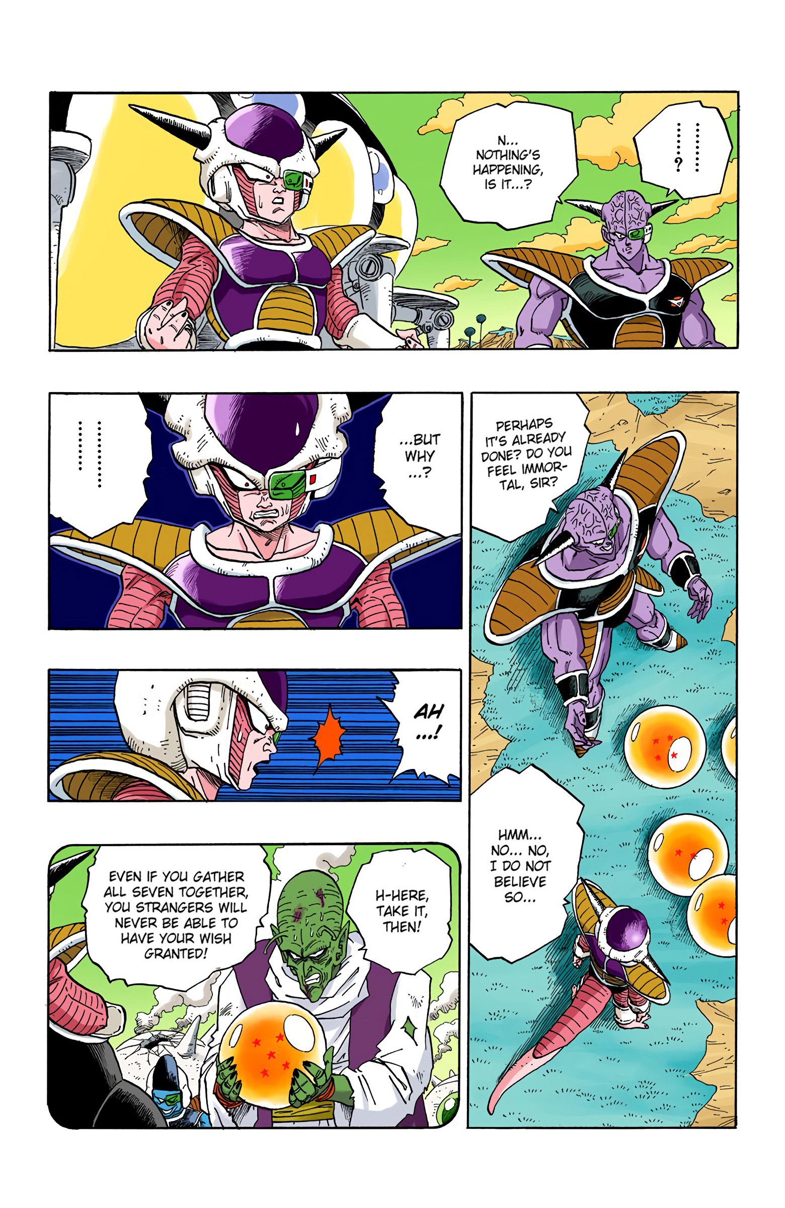 DBZ Frieza Saga Colored Manga