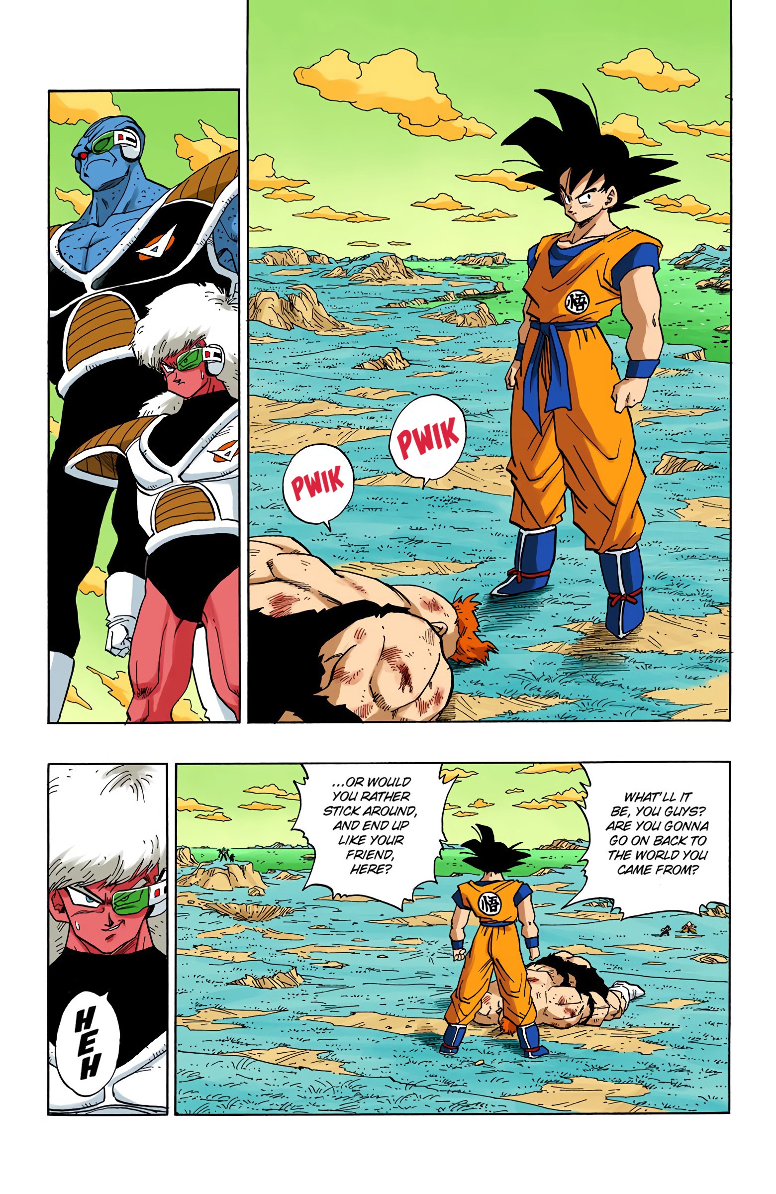 DBZ Frieza Saga Colored Manga