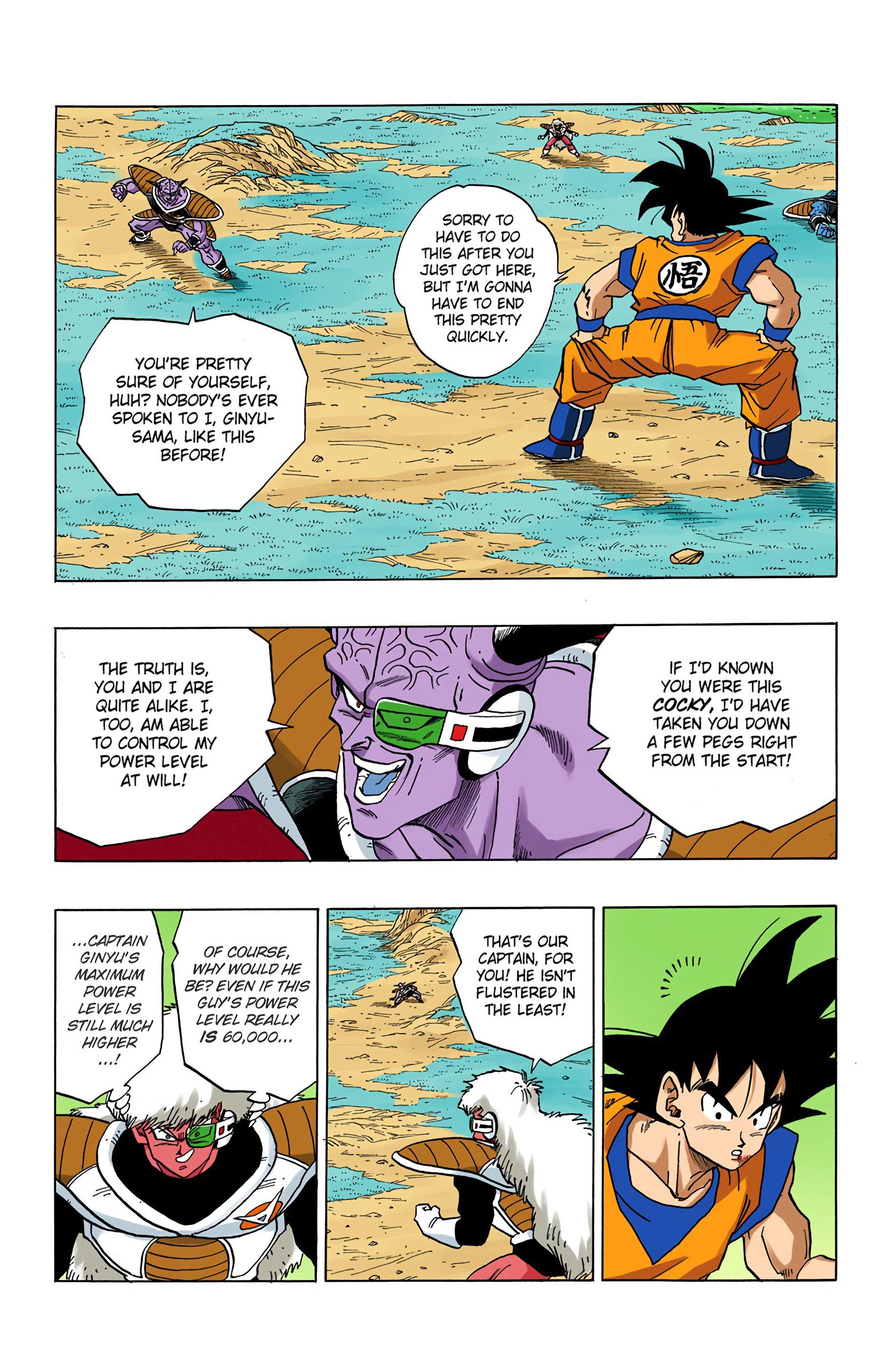 DBZ Frieza Saga Colored Manga