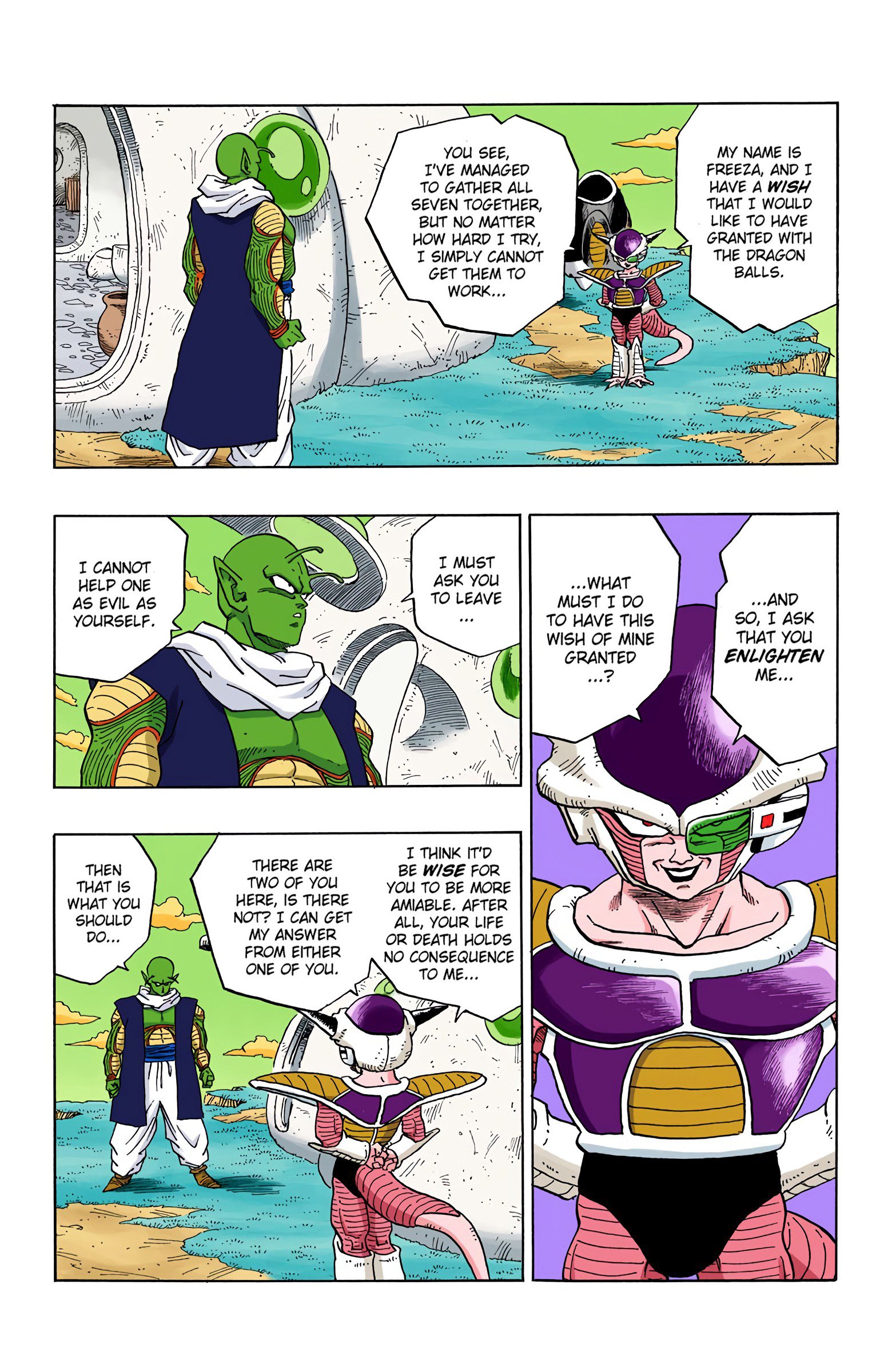 DBZ Frieza Saga Colored Manga