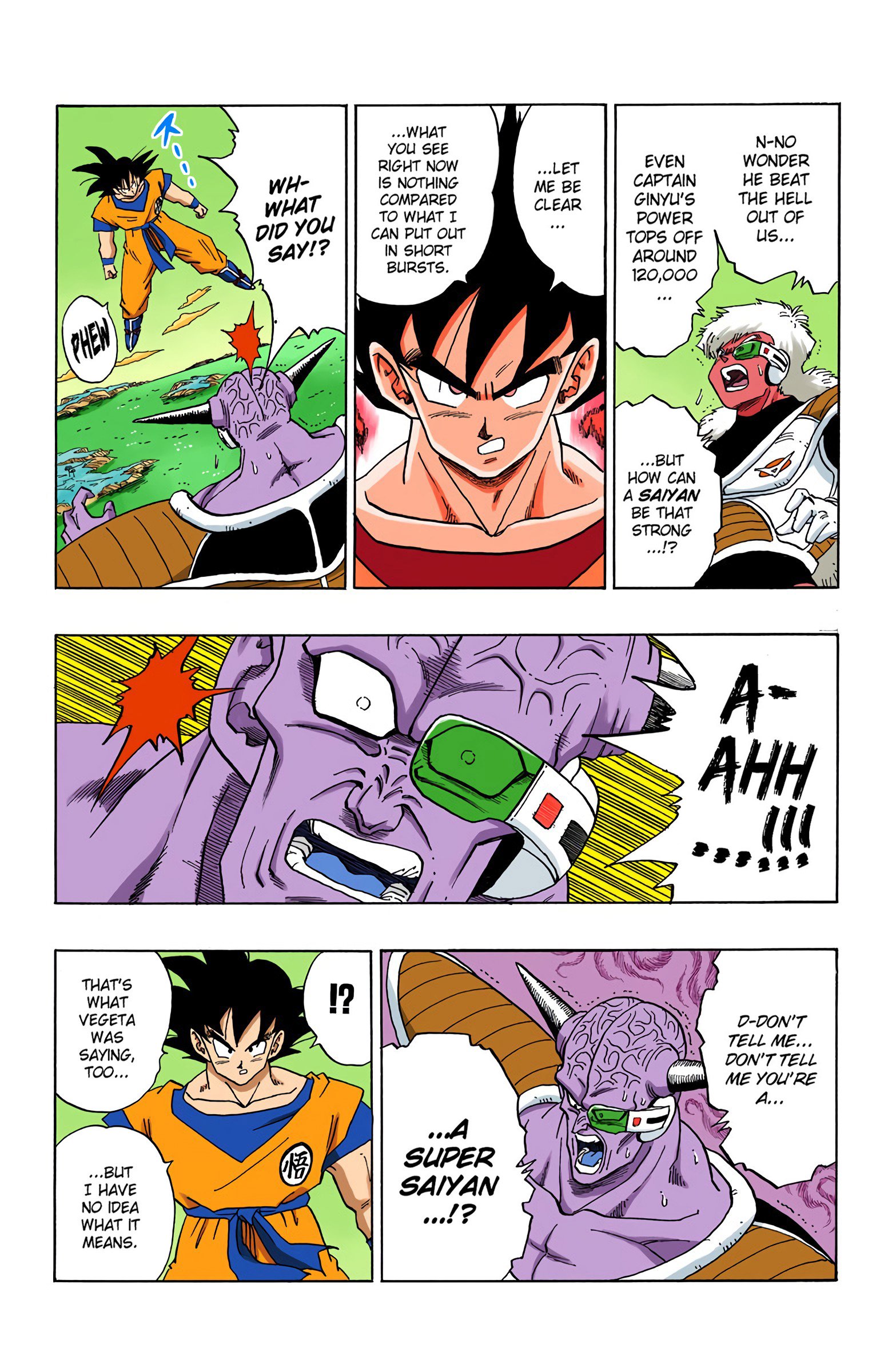 DBZ Frieza Saga Colored Manga