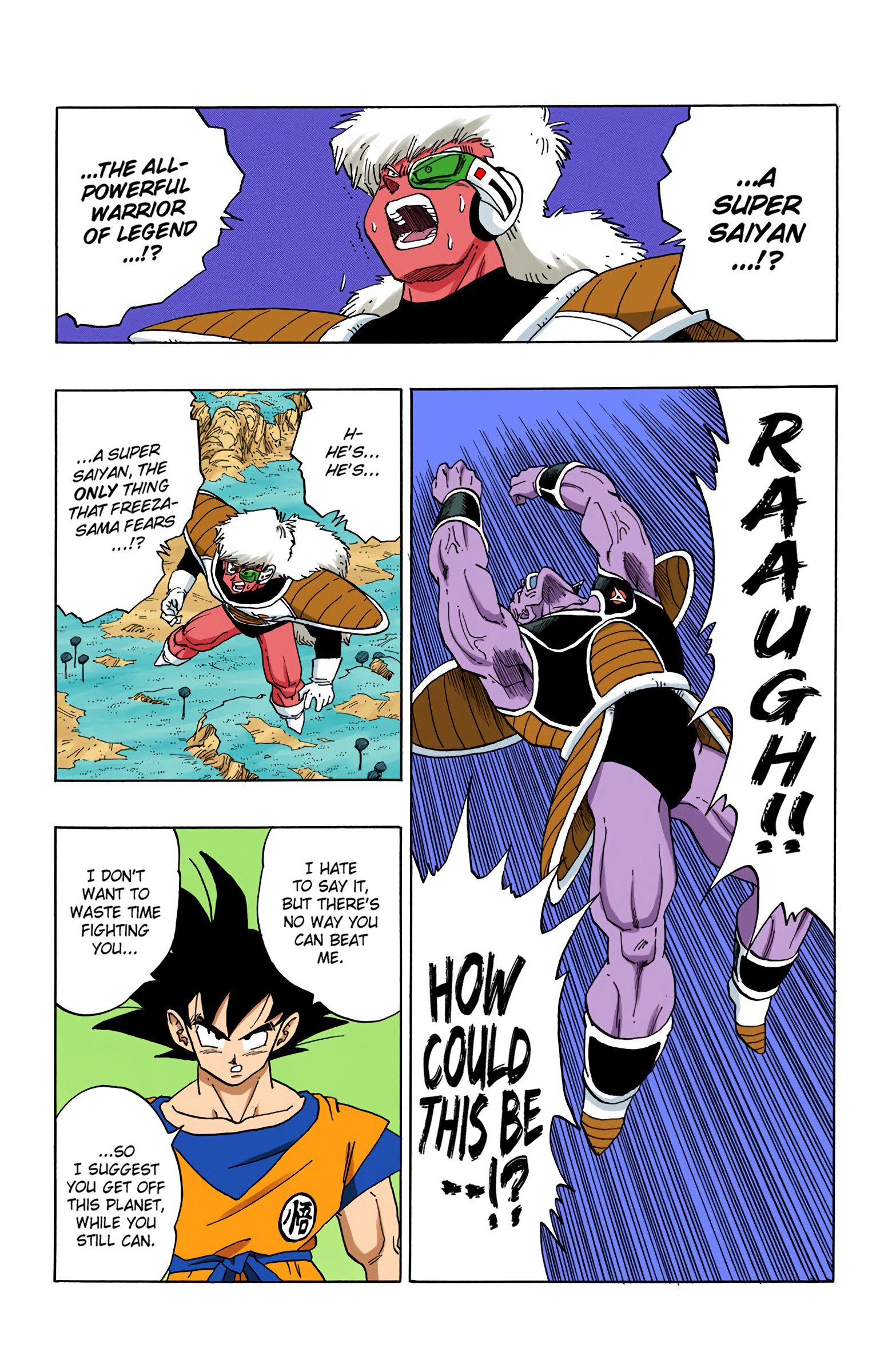 DBZ Frieza Saga Colored Manga