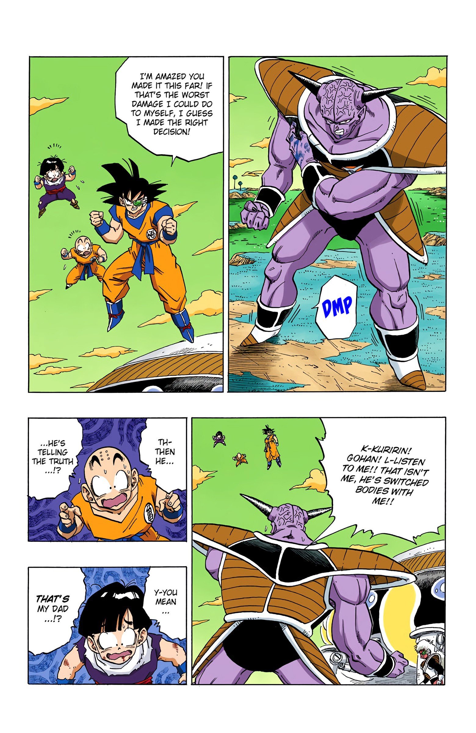 DBZ Frieza Saga Colored Manga