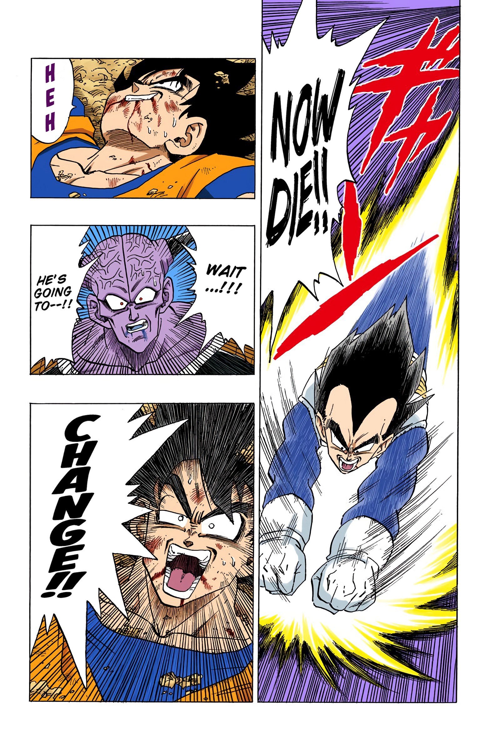 DBZ Frieza Saga Colored Manga