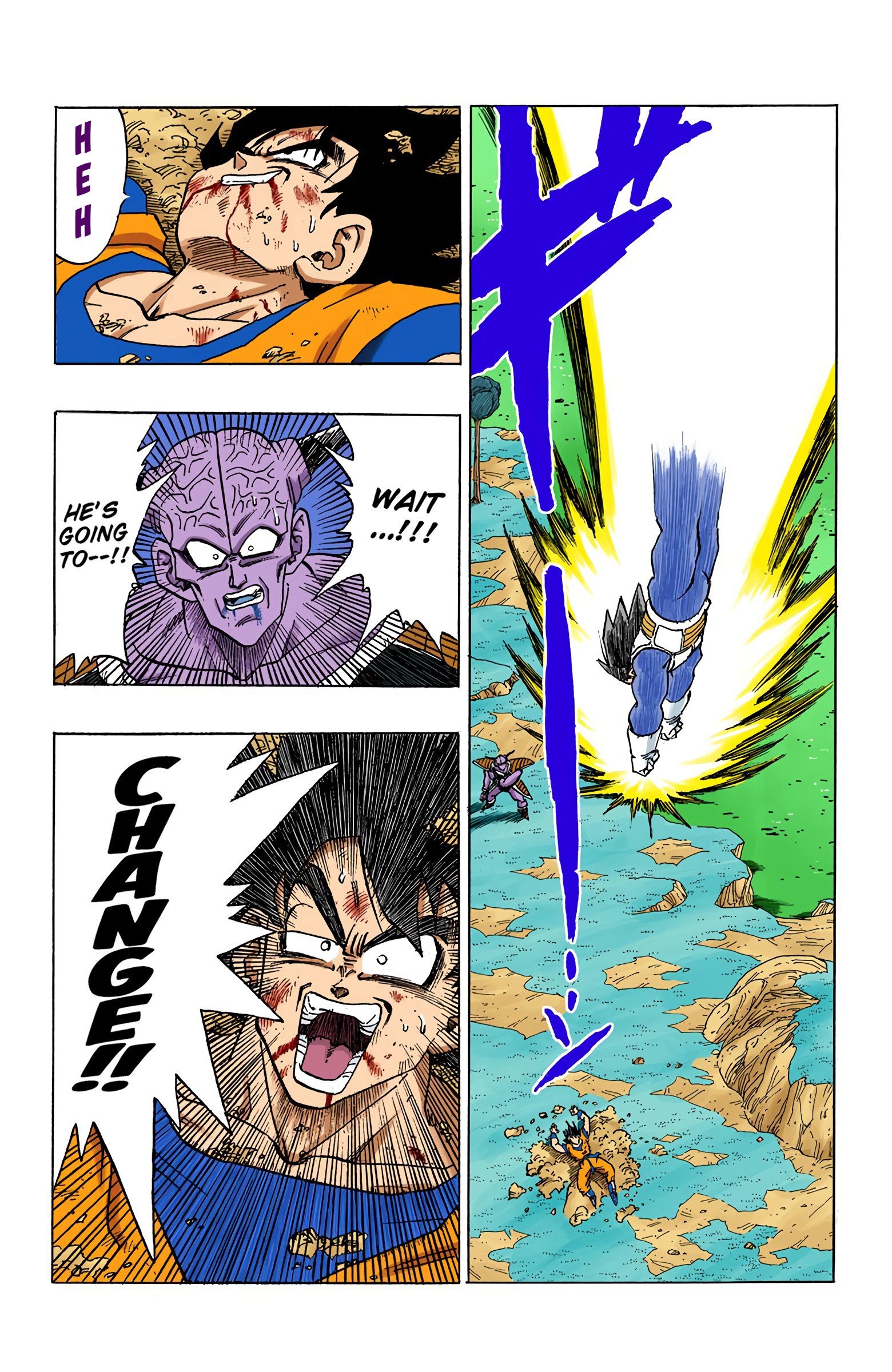 DBZ Frieza Saga Colored Manga