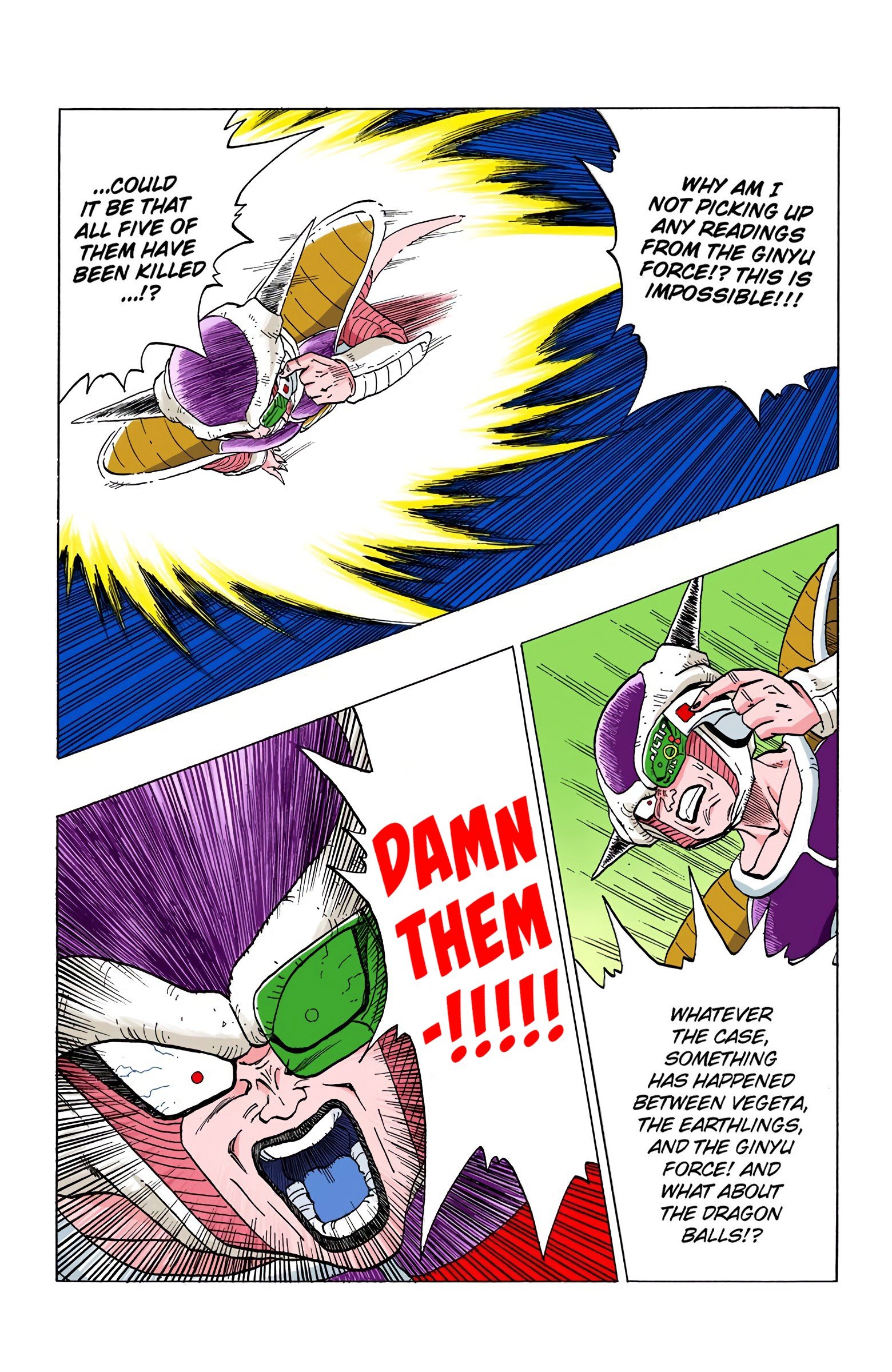 DBZ Frieza Saga Colored Manga