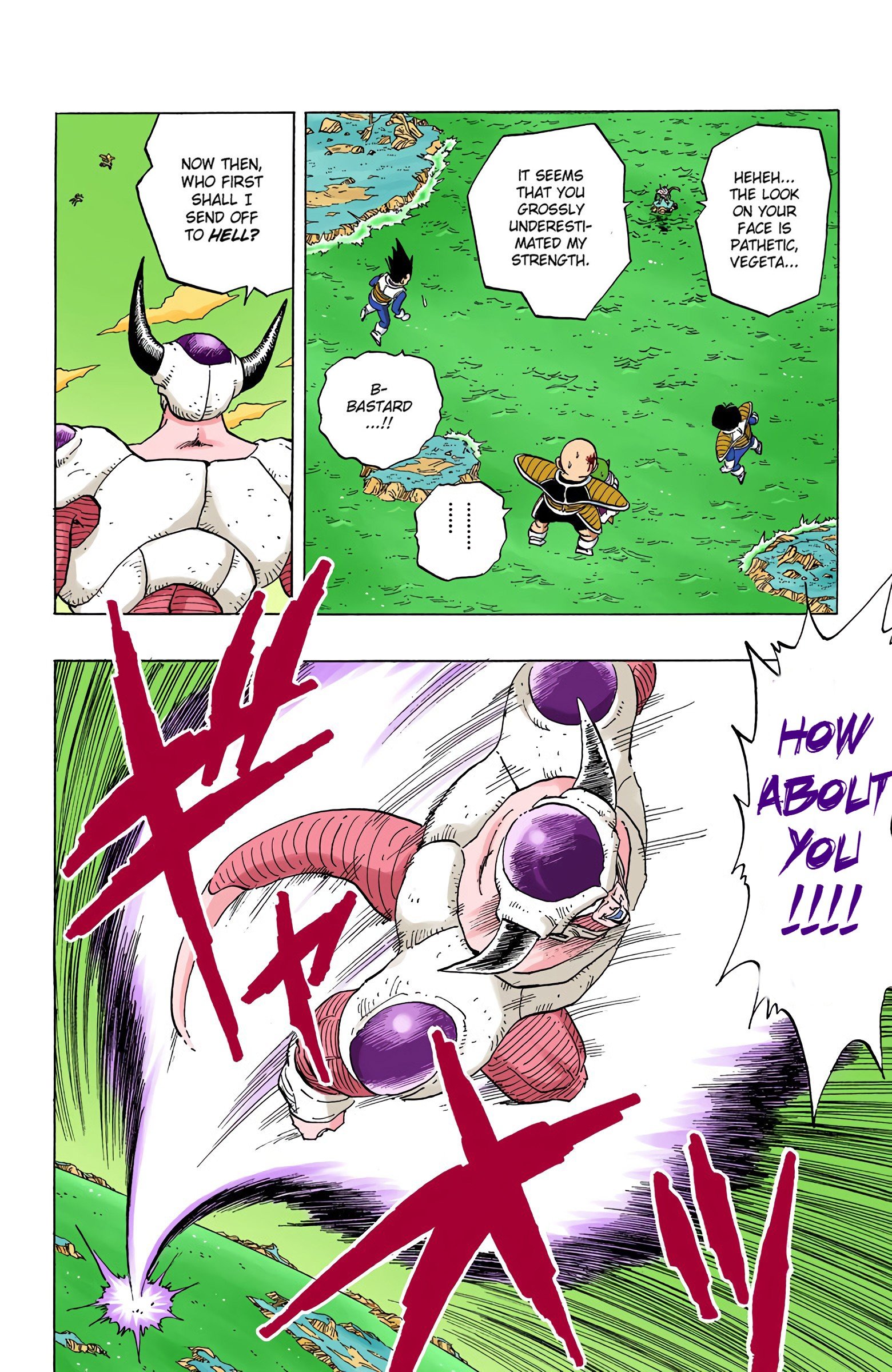 DBZ Frieza Saga Colored Manga