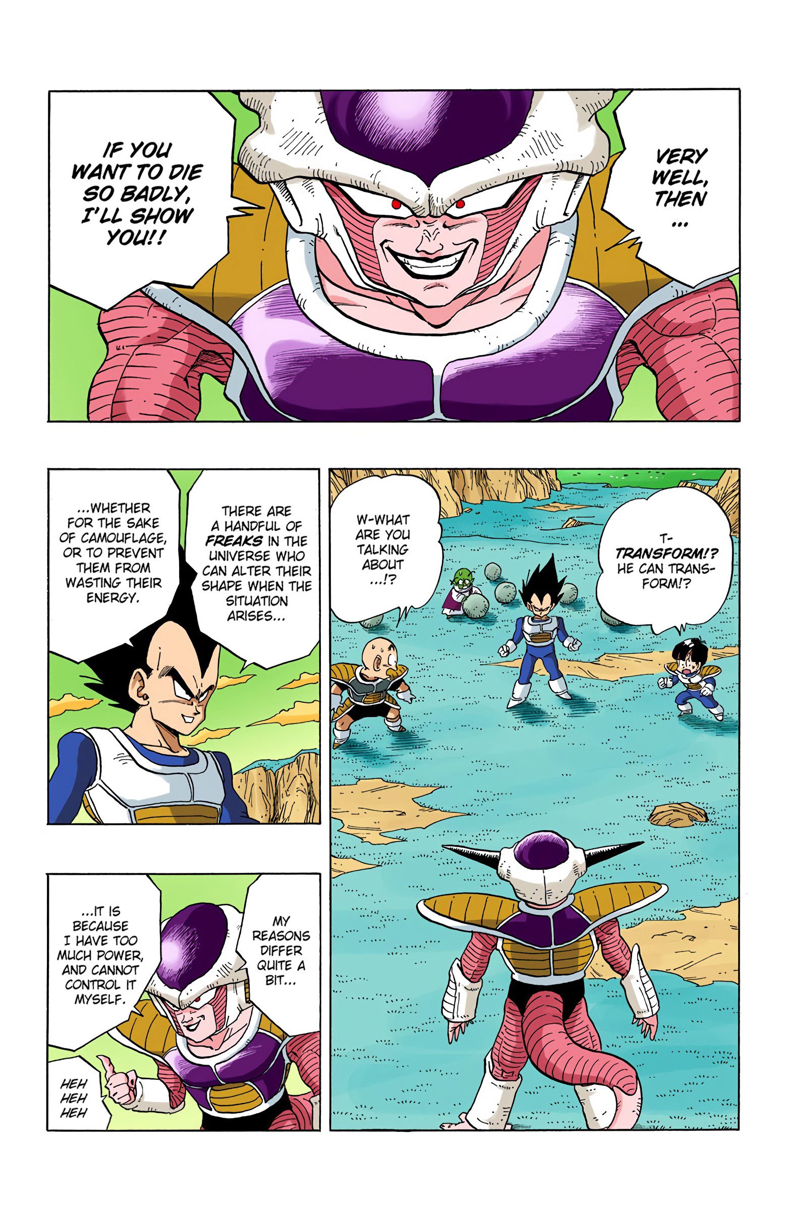 DBZ Frieza Saga Colored Manga