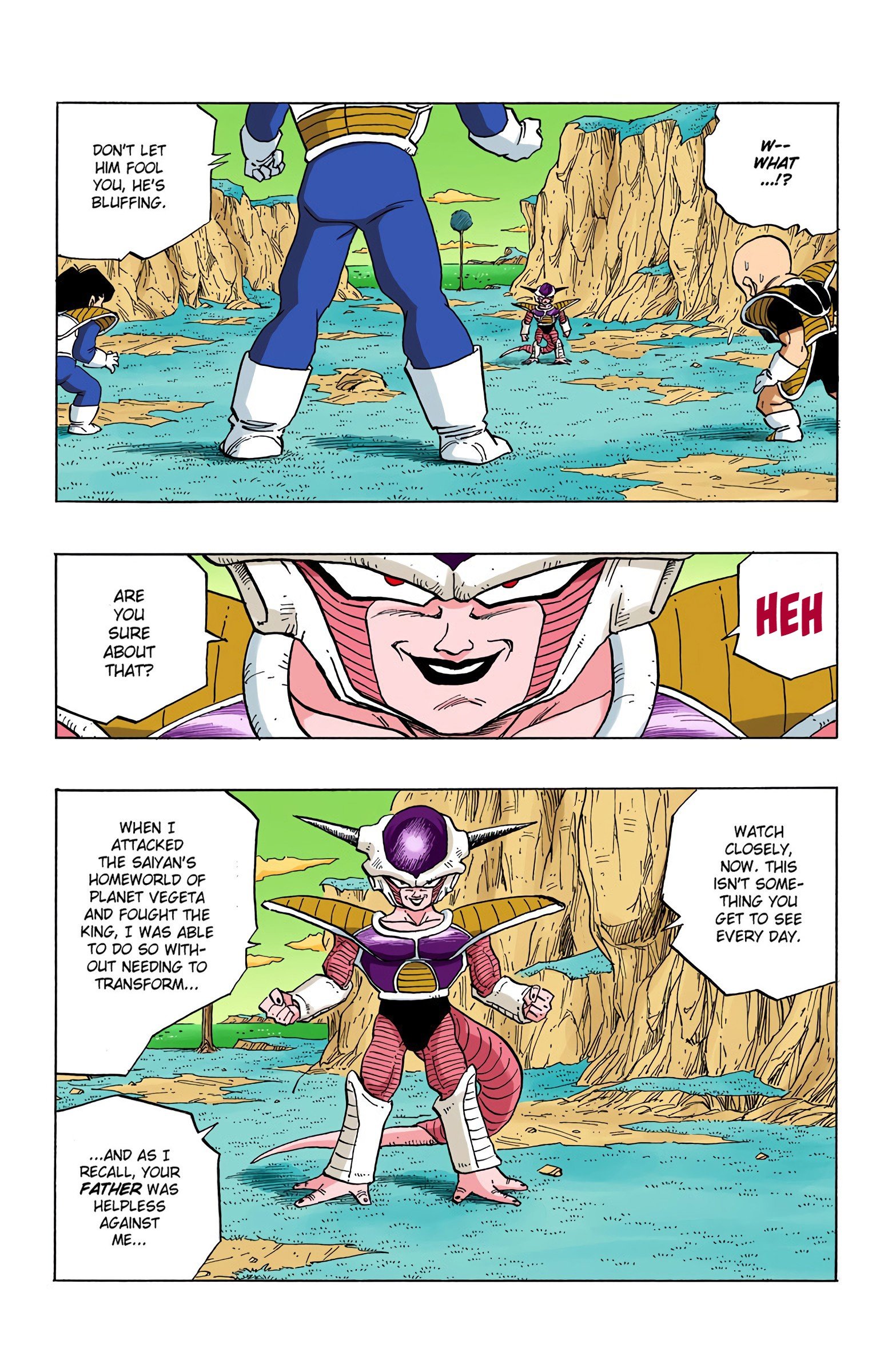 DBZ Frieza Saga Colored Manga