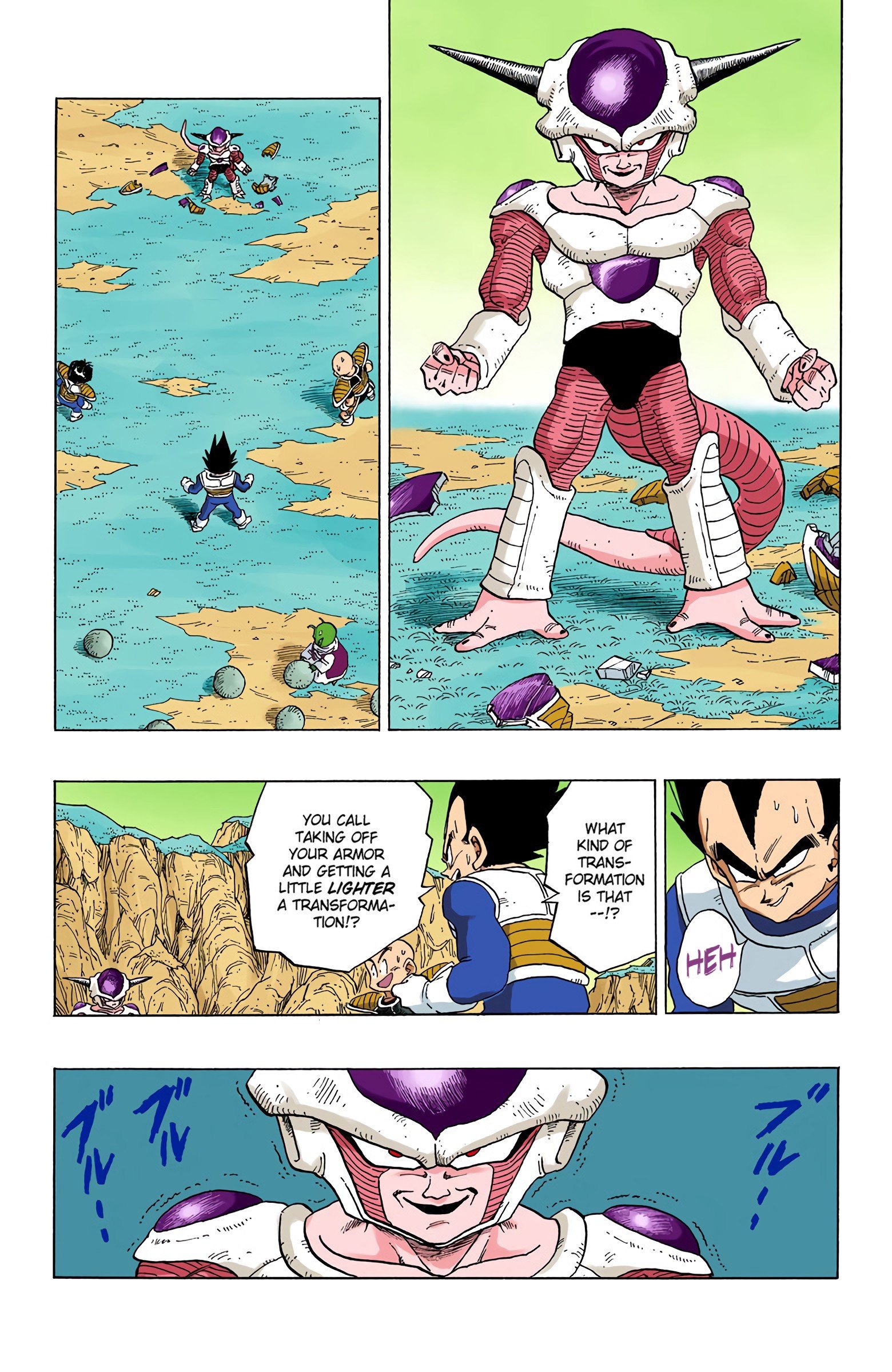 DBZ Frieza Saga Colored Manga