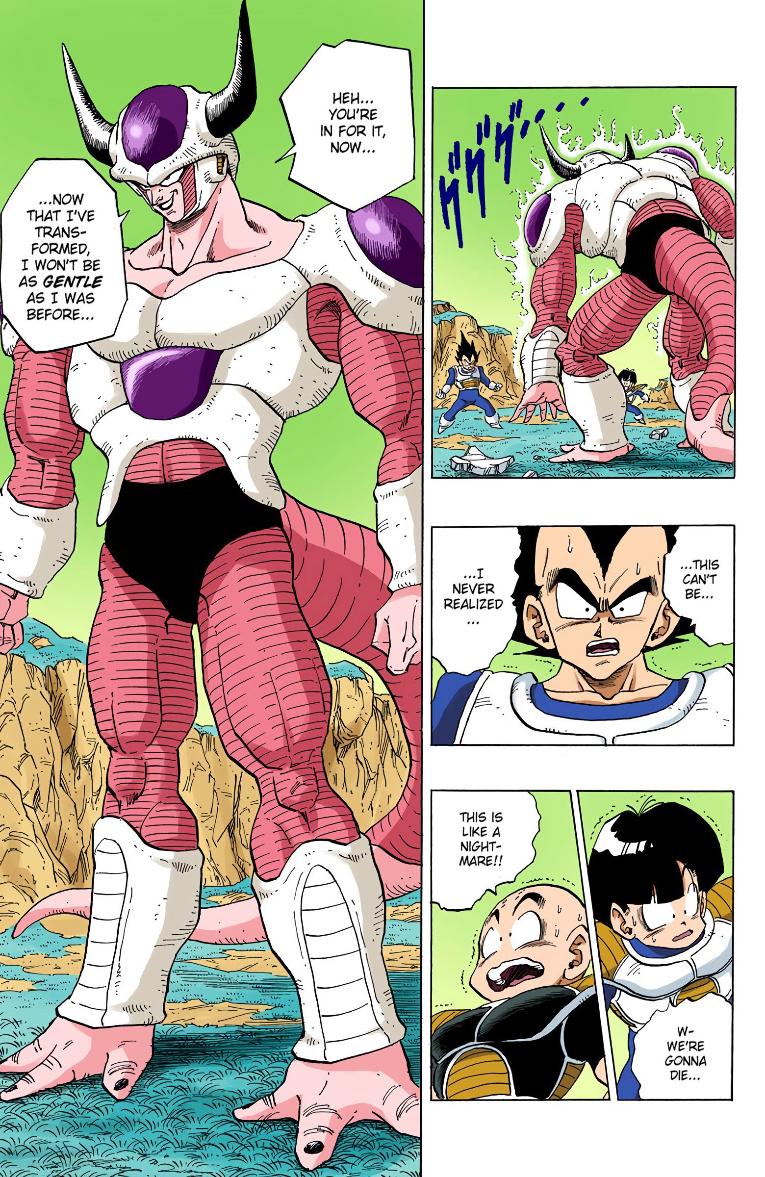 DBZ Frieza Saga Colored Manga